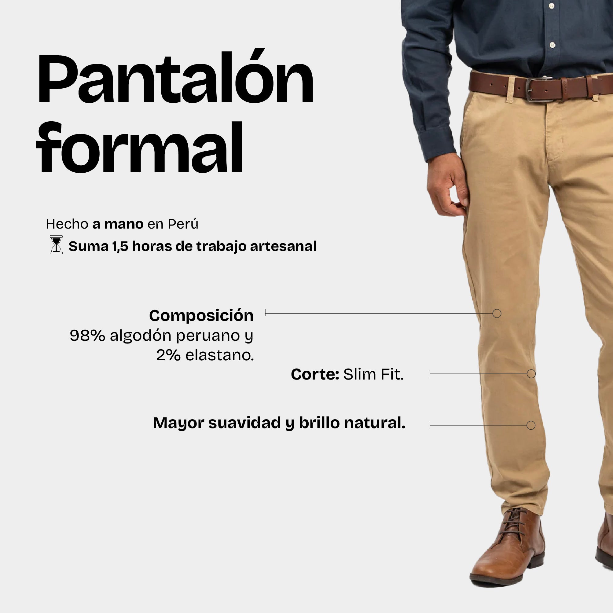 Pantalón Formal Beige