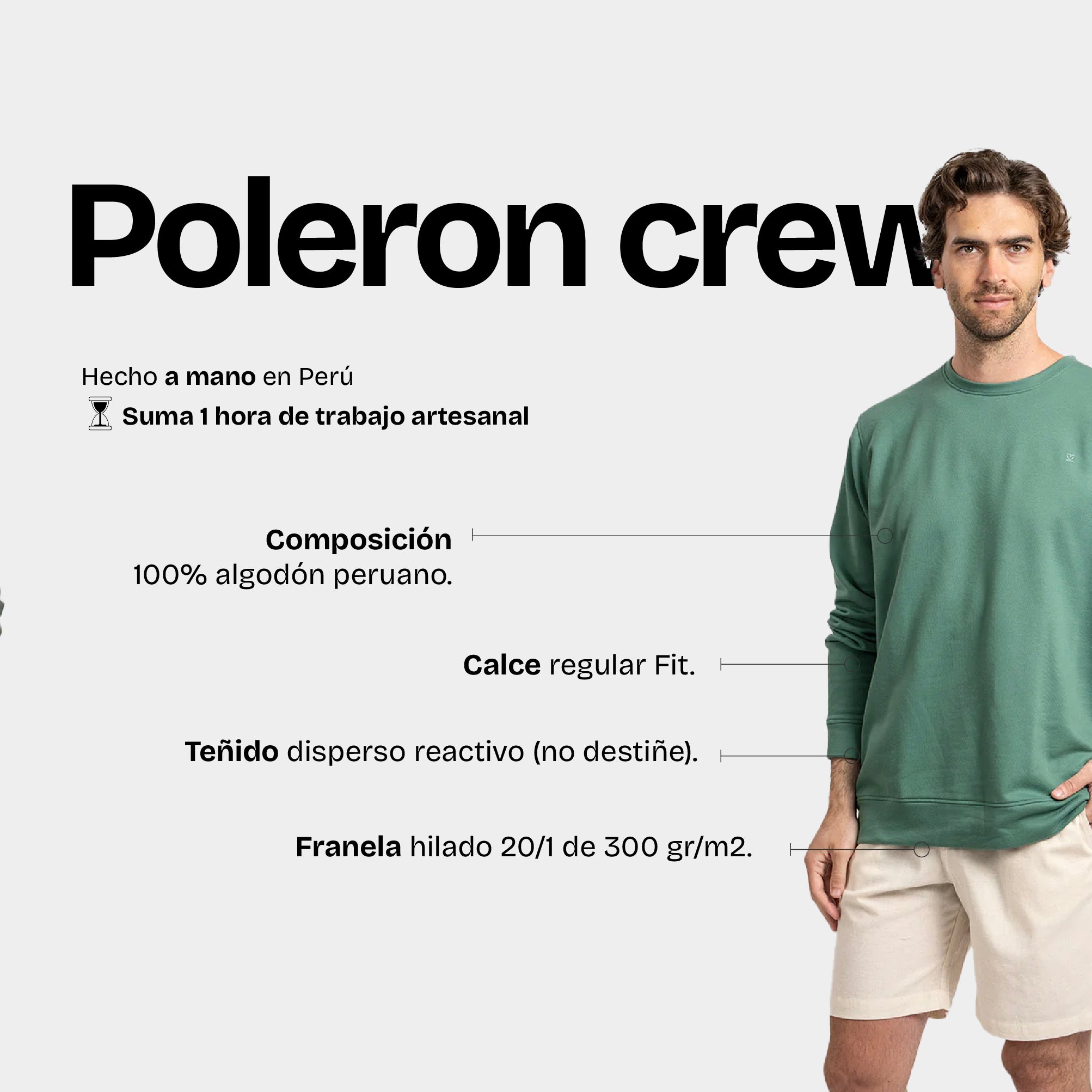 Polerón Crew Verde
