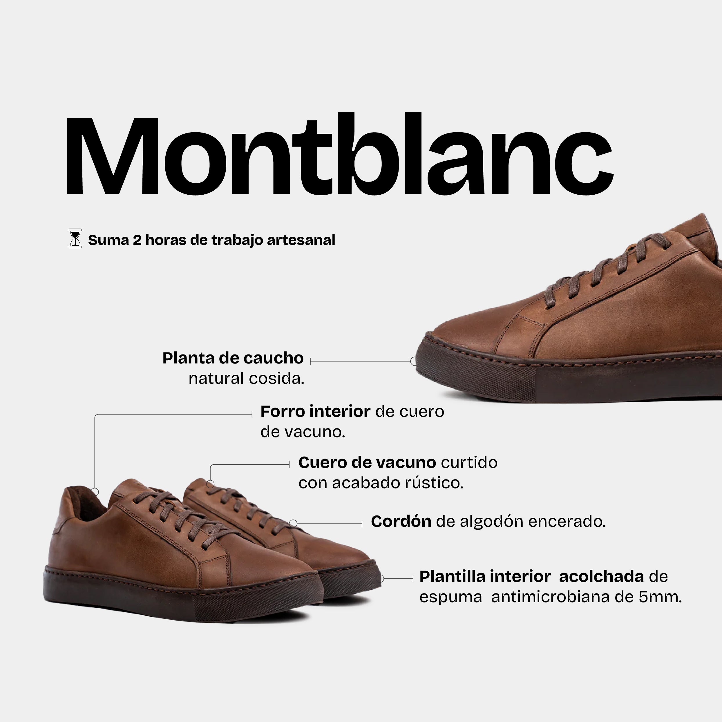 Zapatilla Hombre Montblanc Moca