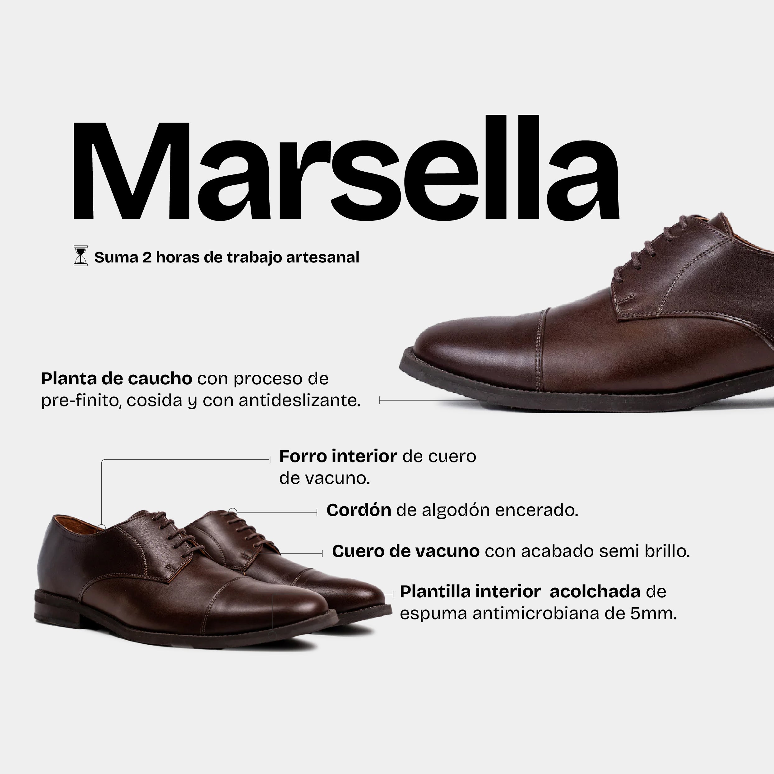 Zapato Hombre Marsella Brandy