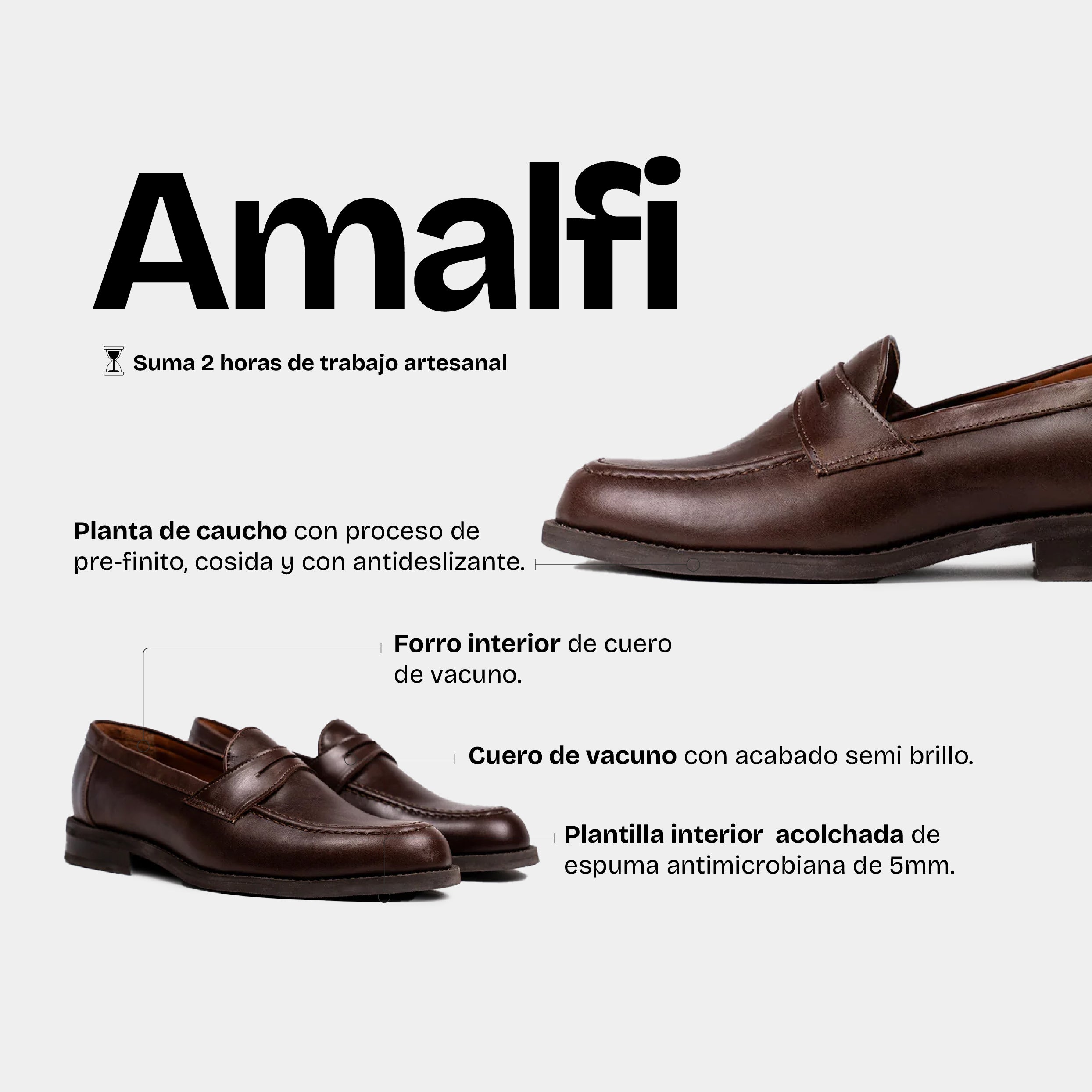 Zapato Hombre Amalfi Brandy