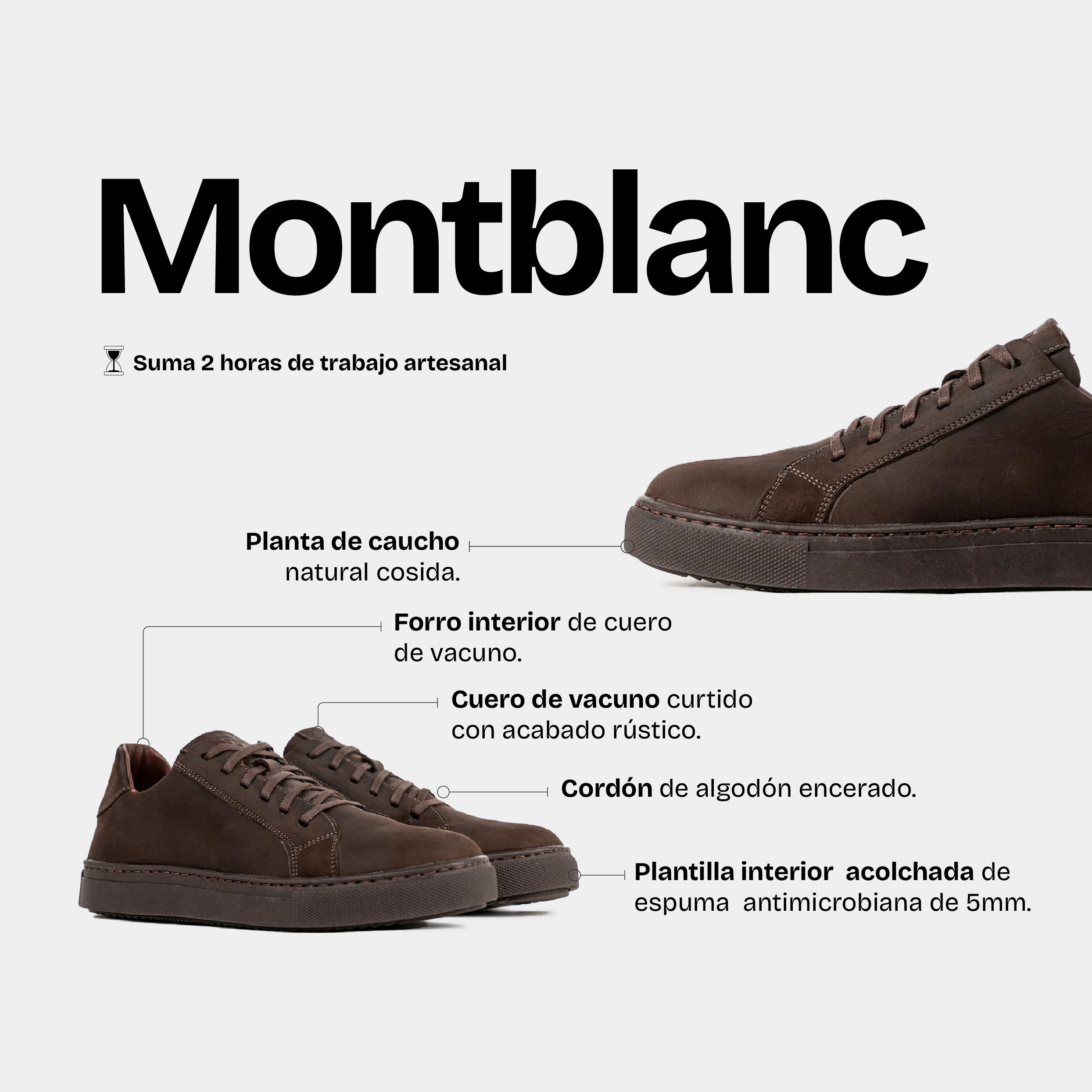 Zapatilla Hombre Montblanc Chocolate