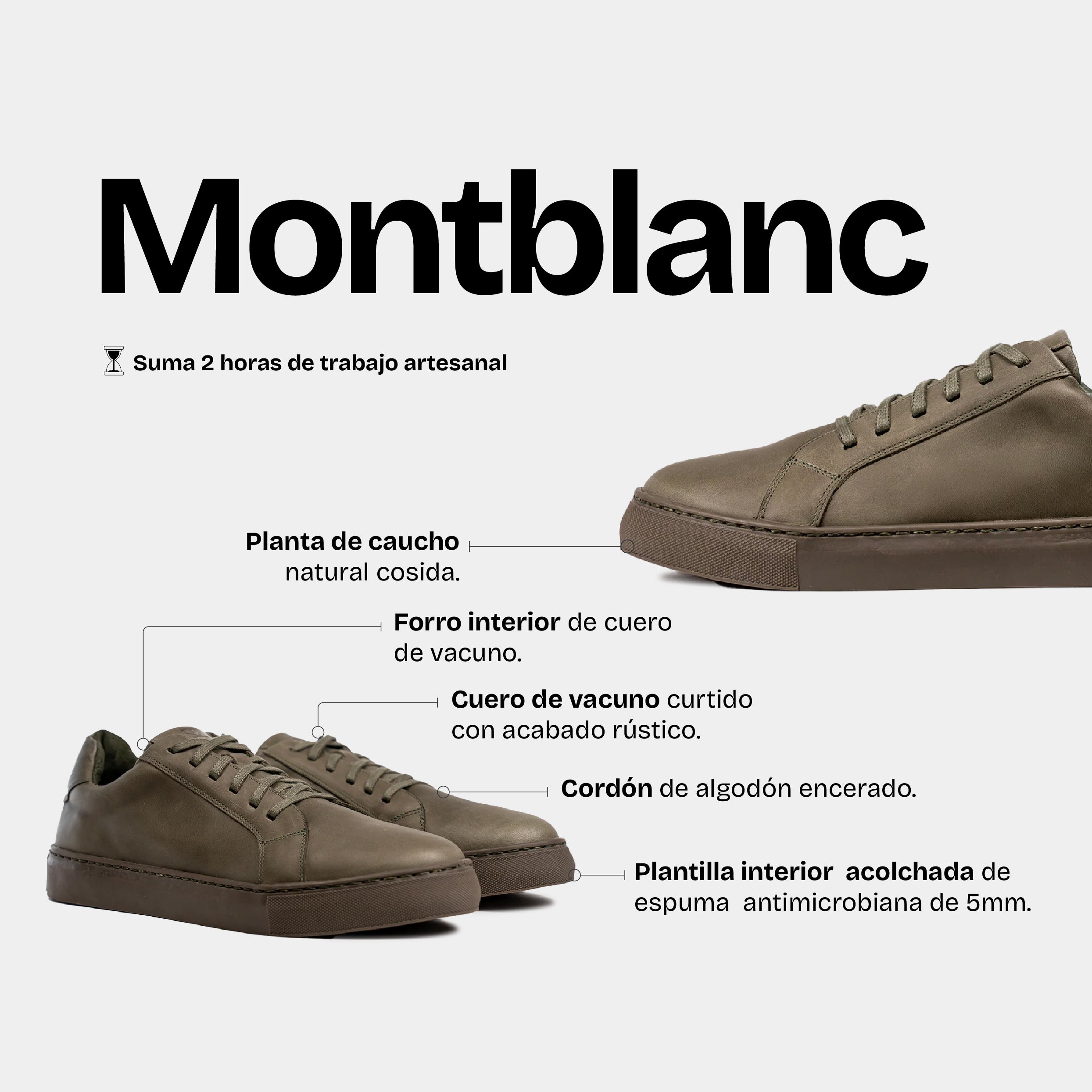 Zapatilla Hombre Montblanc Oliva