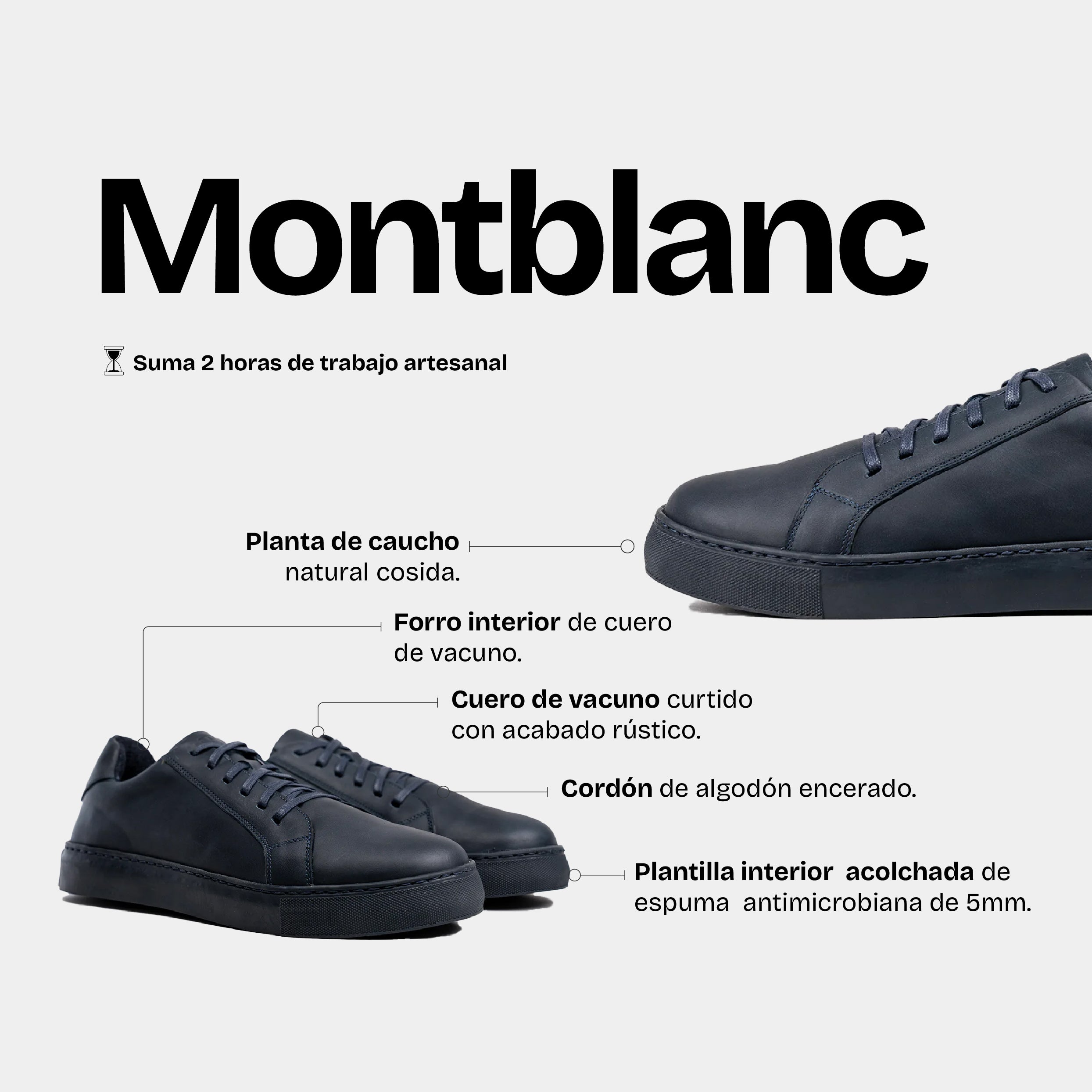 Zapatilla Hombre Montblanc Marino