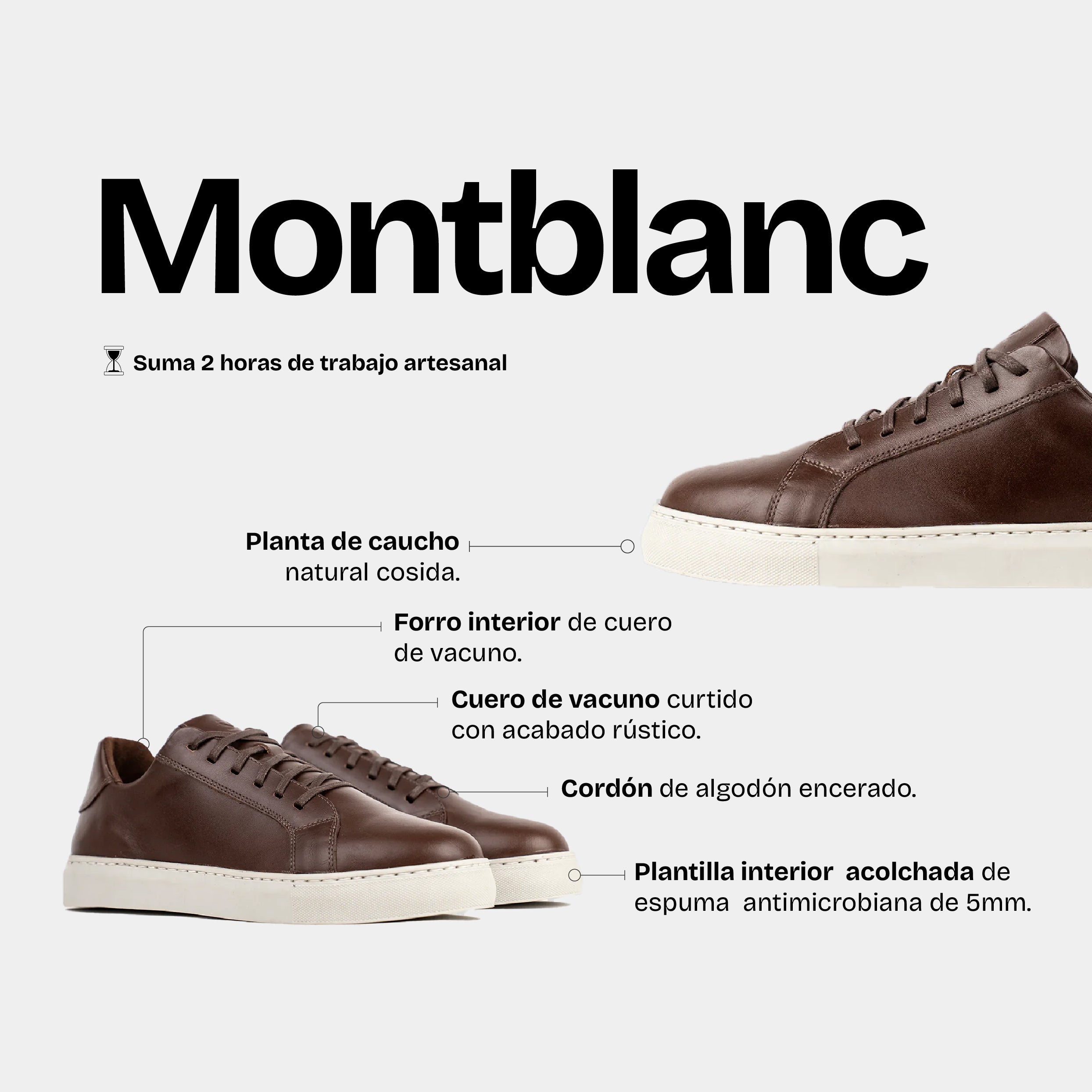 Zapatilla Hombre Montblanc Brandy