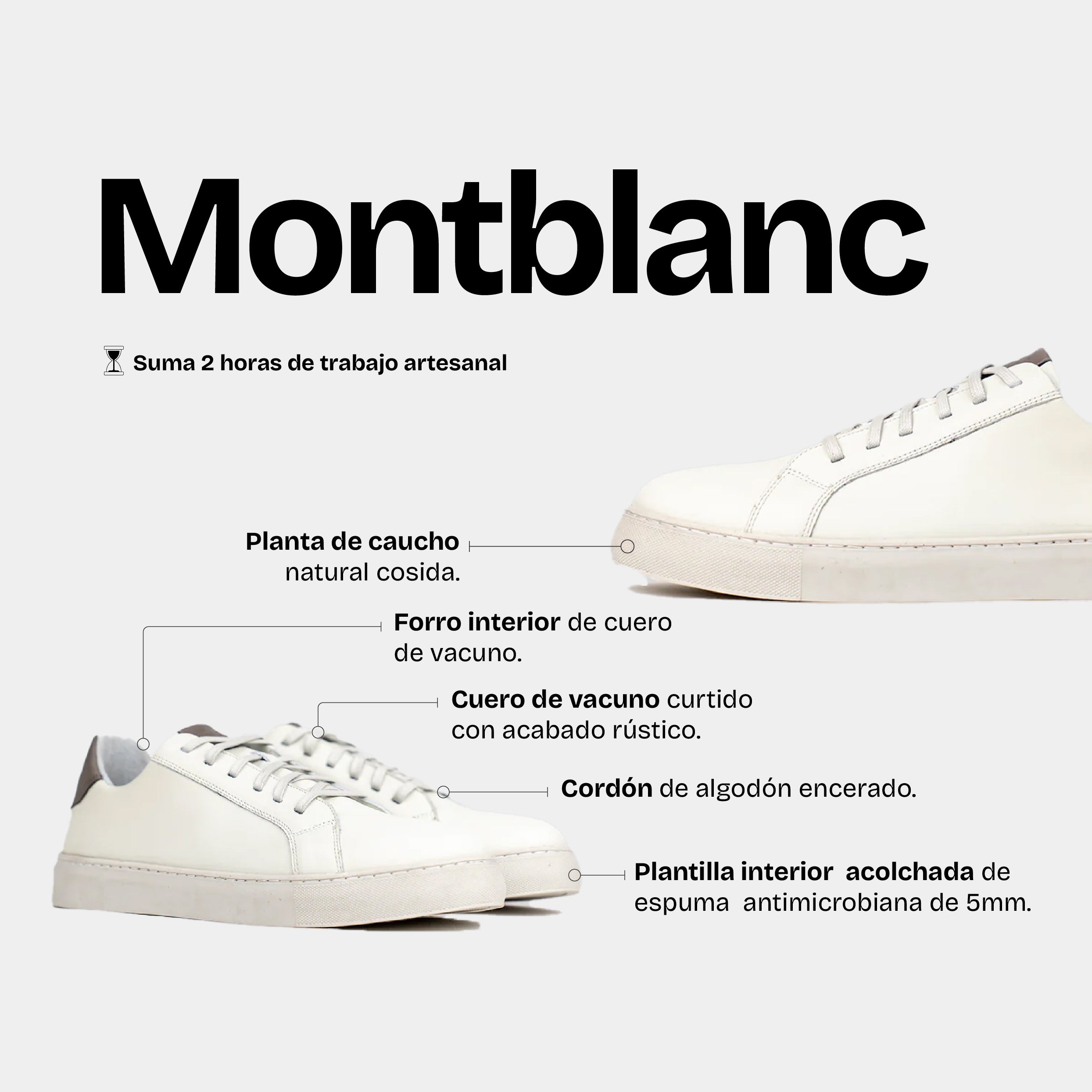 Zapatilla Hombre Montblanc Blanco/Gris