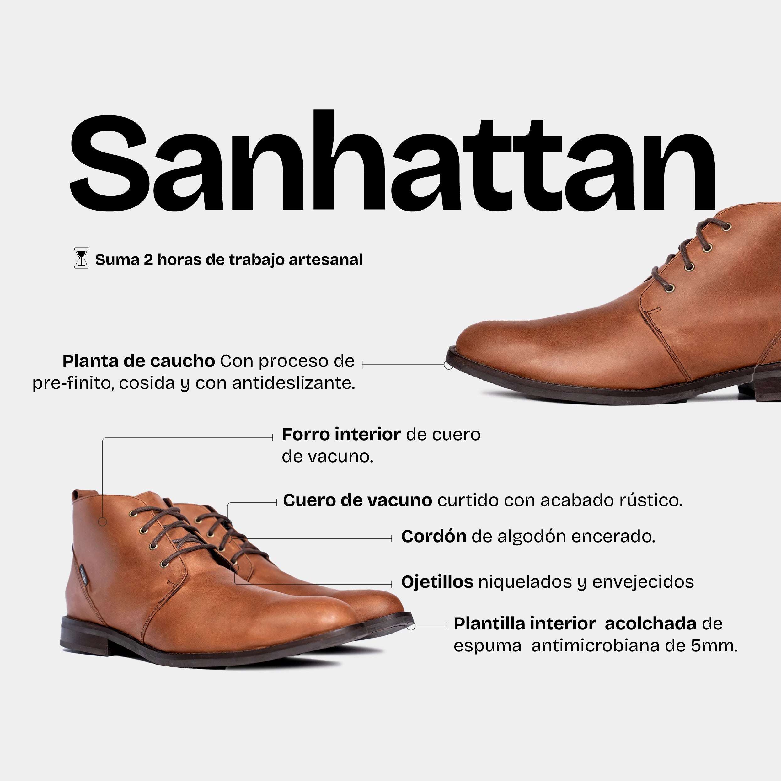 Botín Hombre Sanhattan Camel