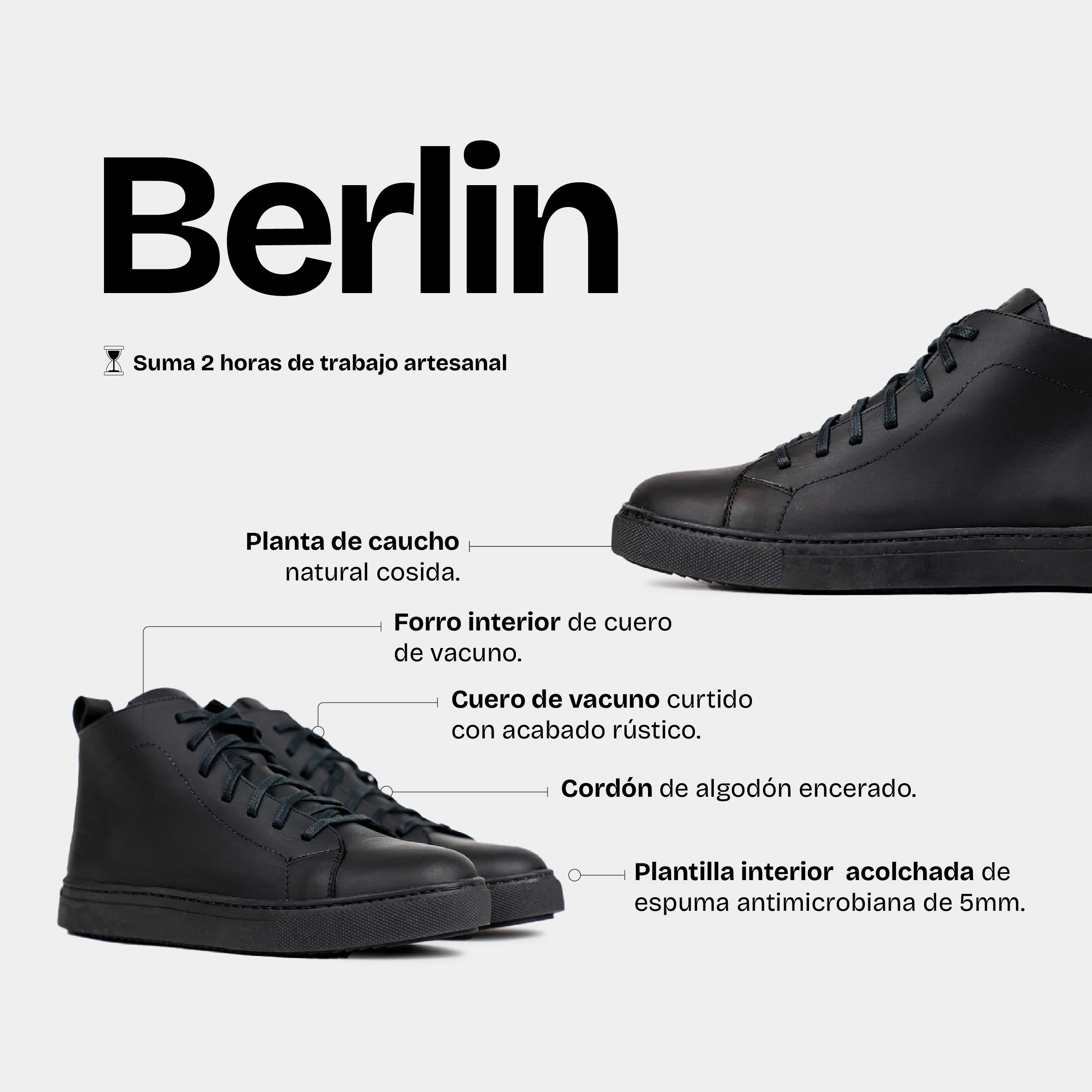 Zapatilla Hombre Berlin Negro