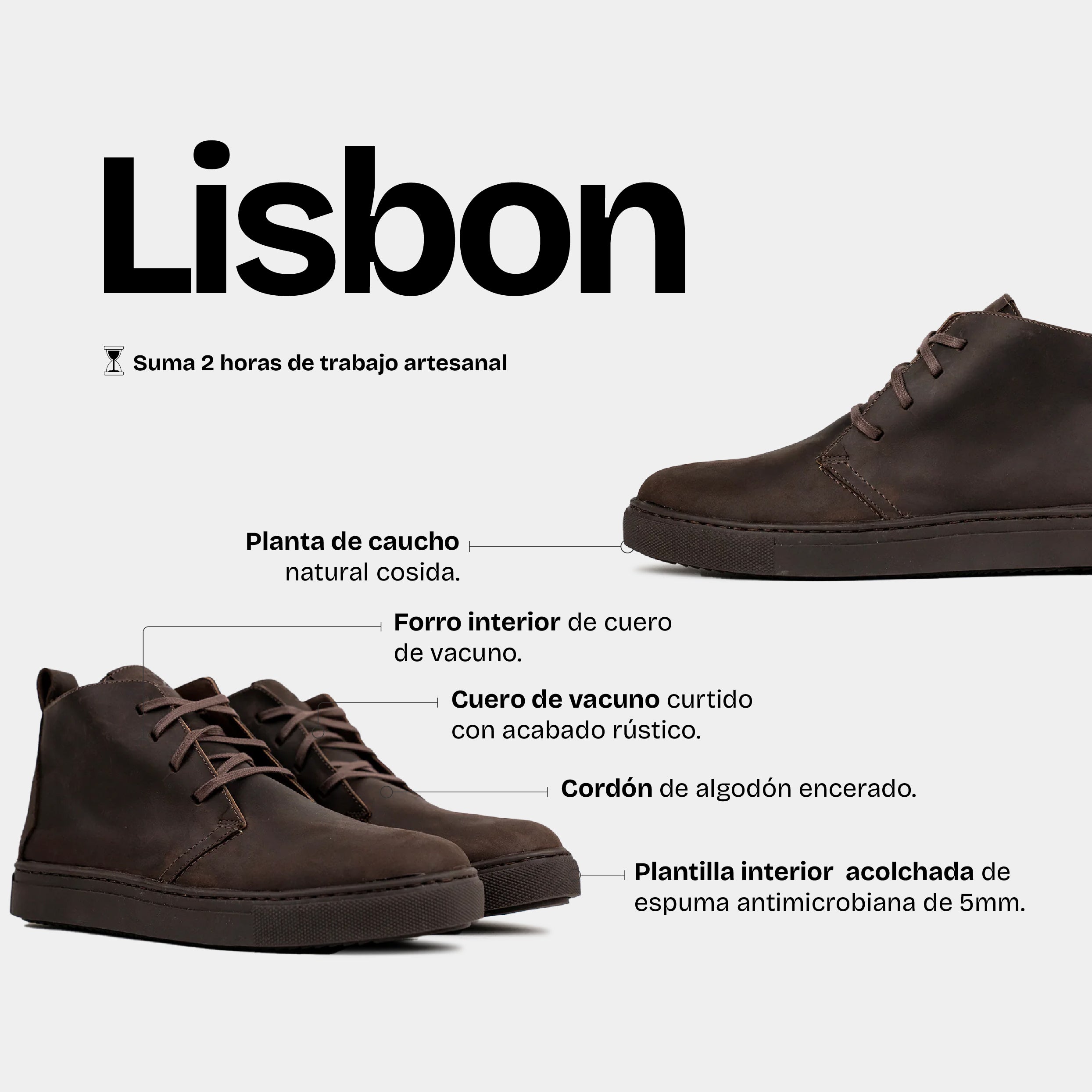 Zapatilla Hombre Lisbon Chocolate