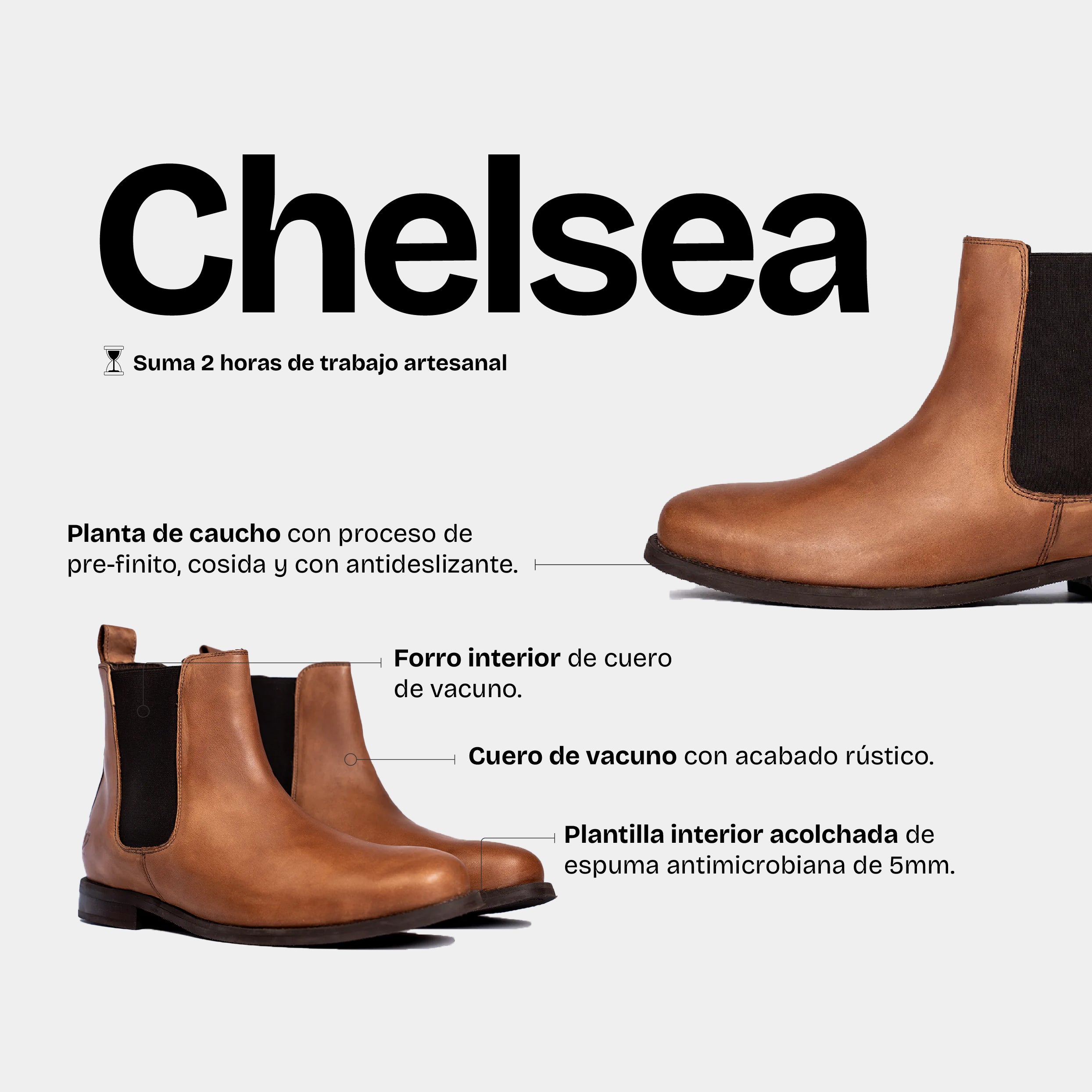 Botín Hombre Chelsea Copper