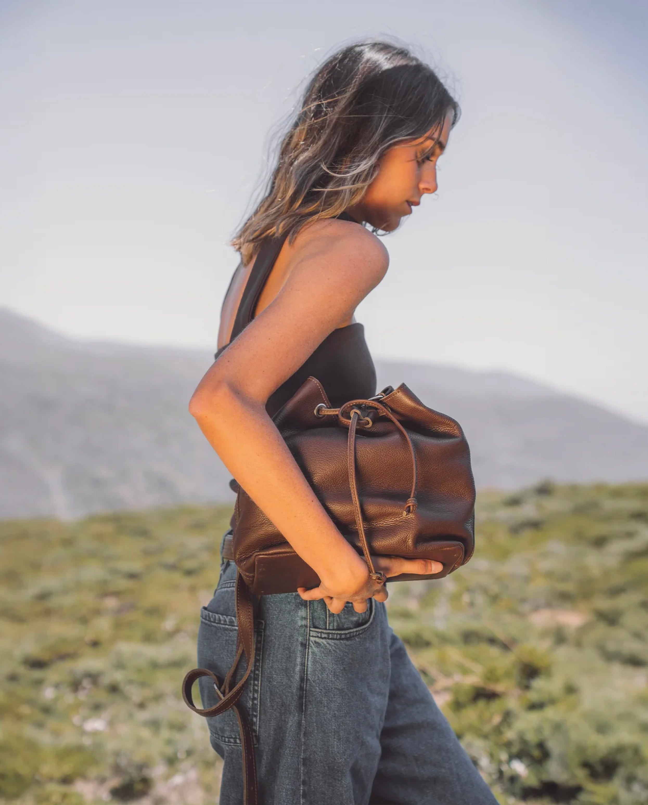 Cartera Amaranto Castaño - Galana