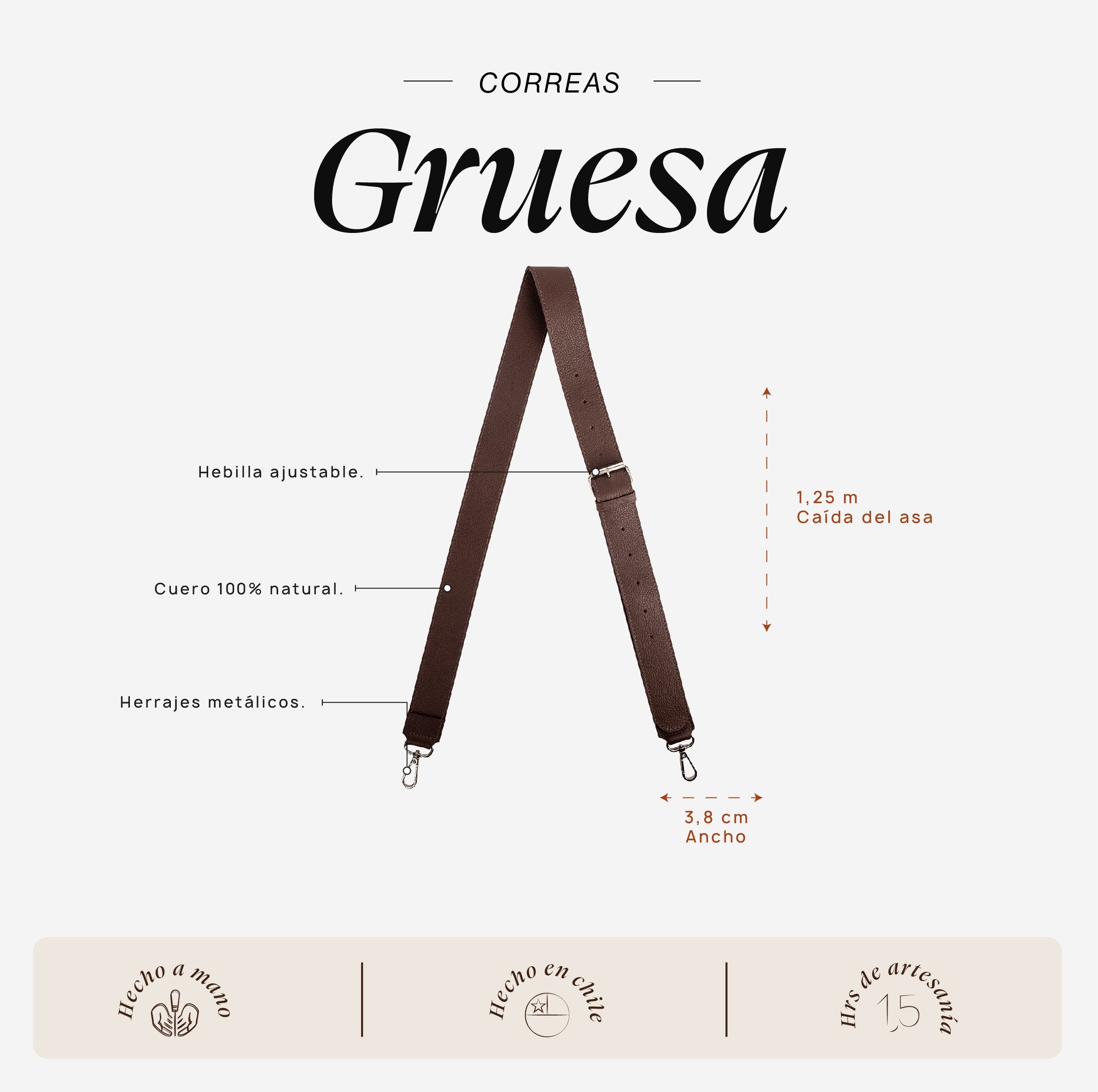 Correa Gruesa Chocolate