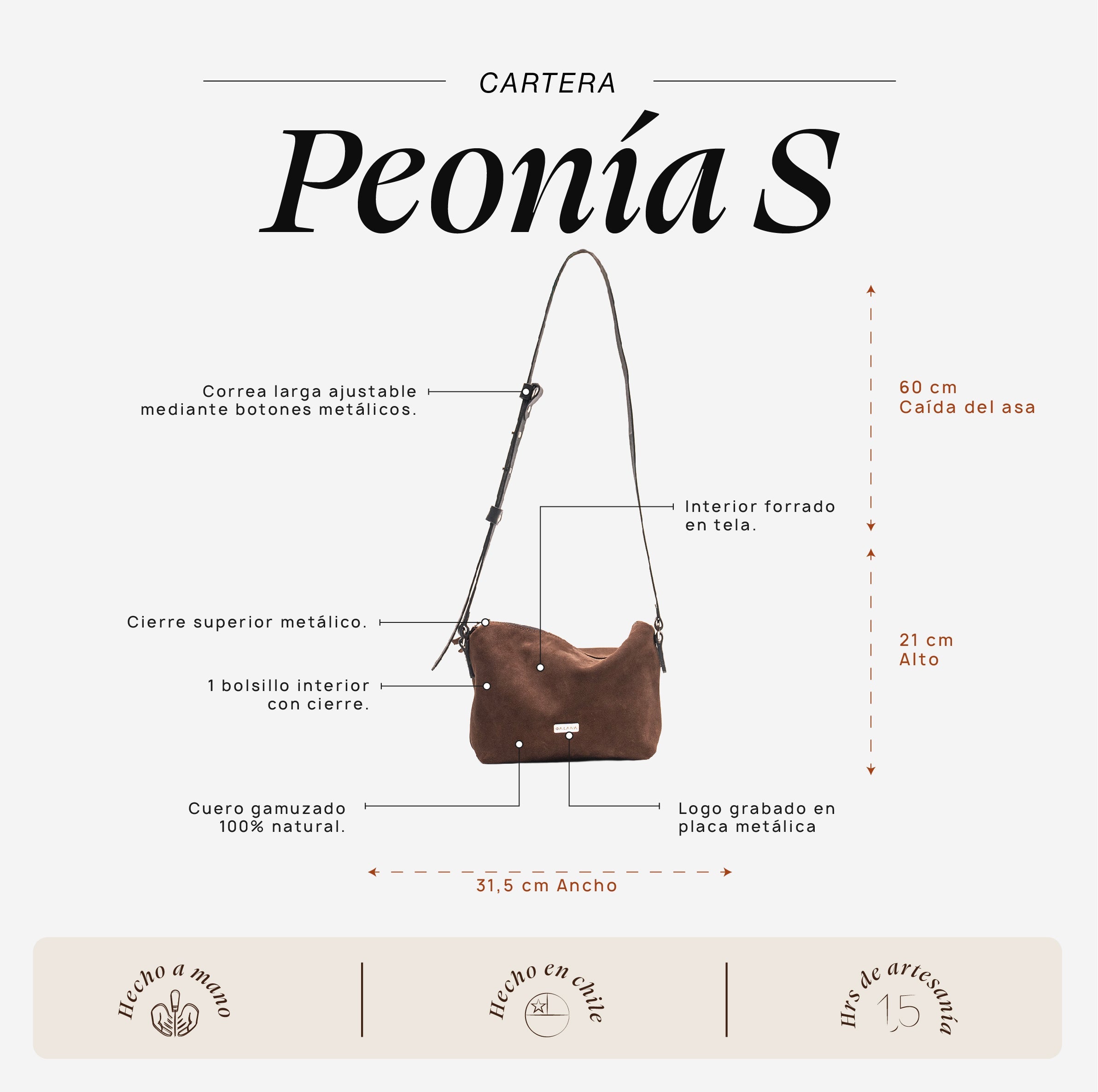 Cartera Peonía S Moro