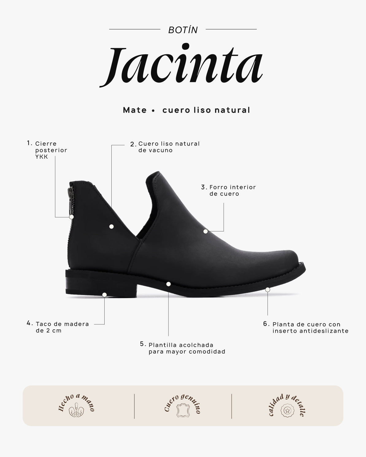 Botín Jacinta Mate - Galana