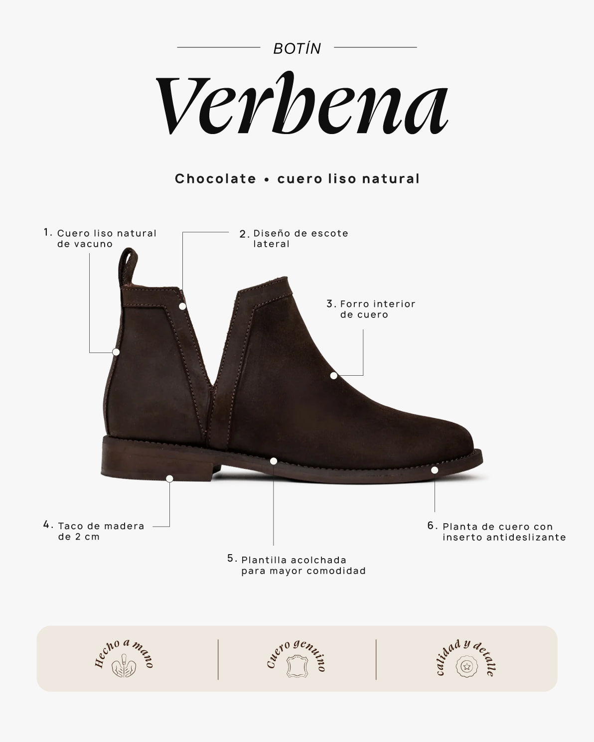Botín Verbena Chocolate - Galana