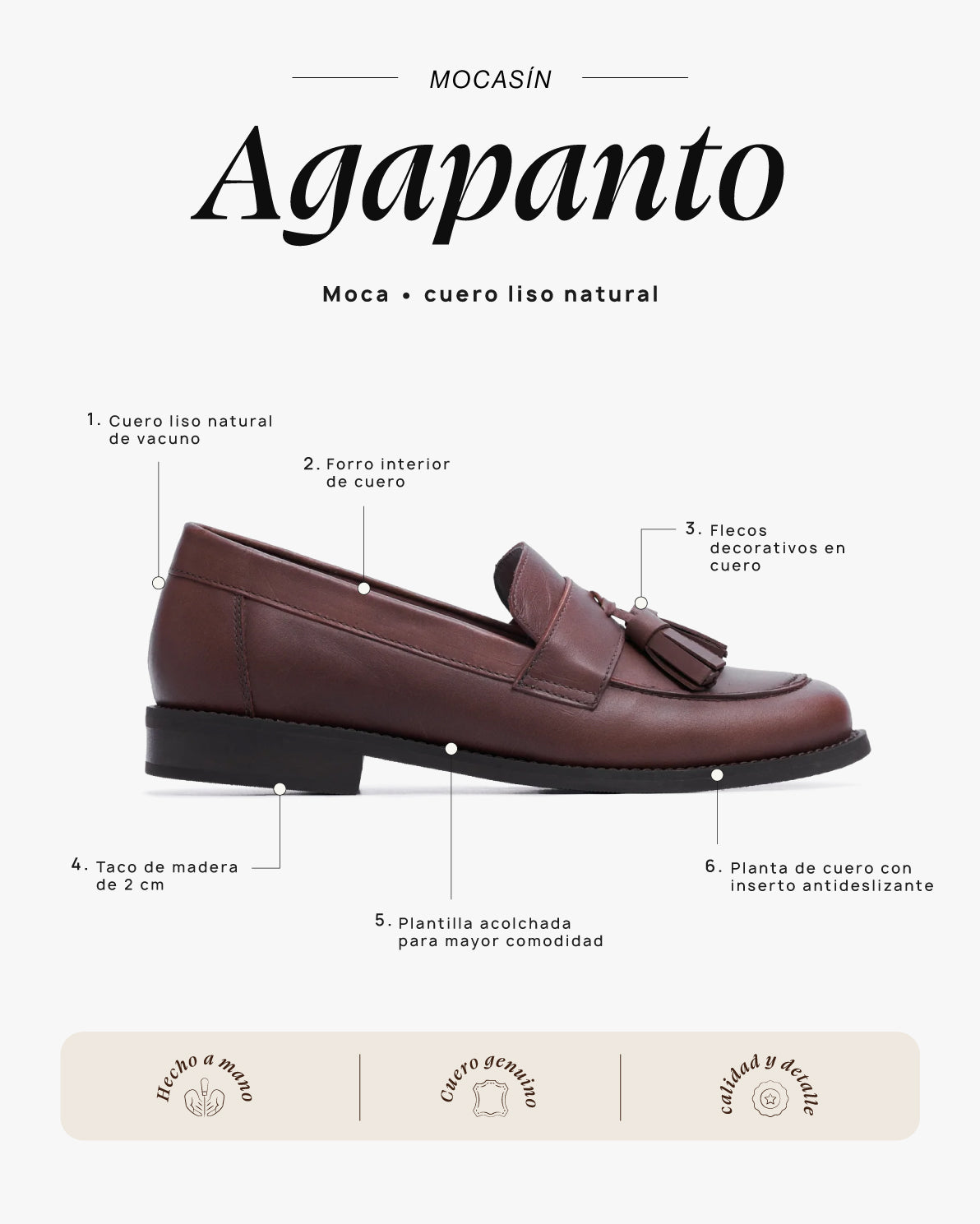 Mocasín Agapanto Moca - Galana