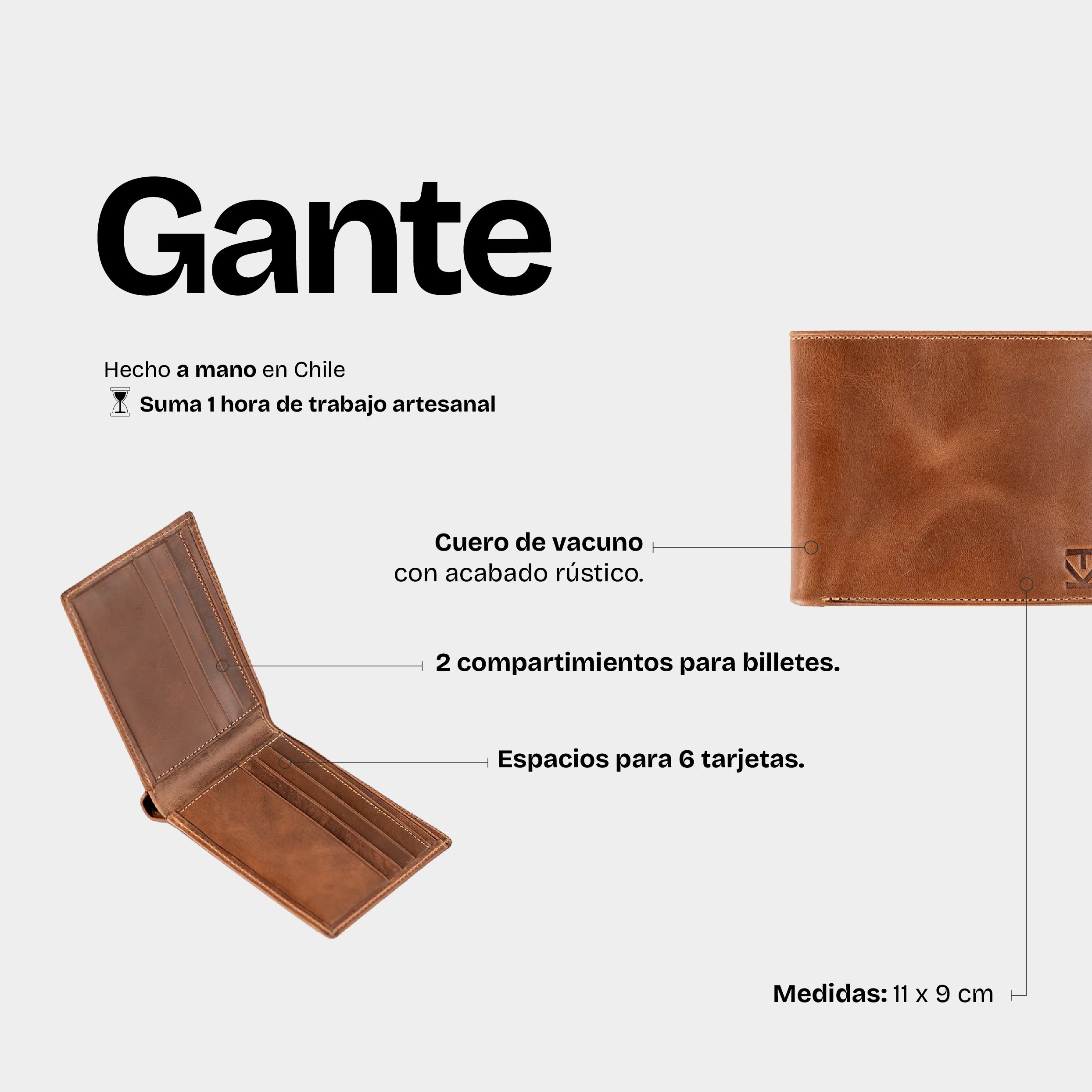 Billetera Gante Café - Trauko