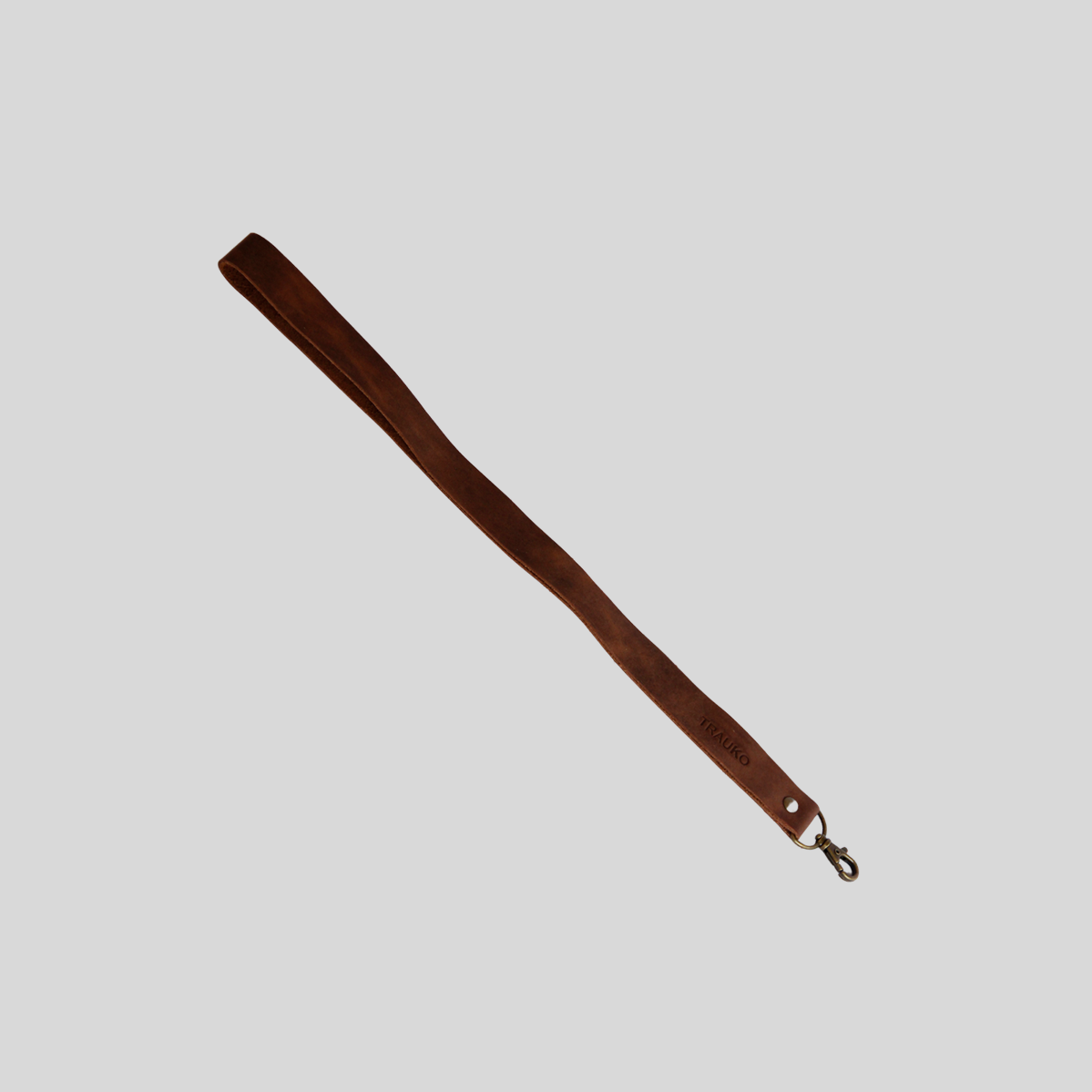 Lanyard de Cuero Café