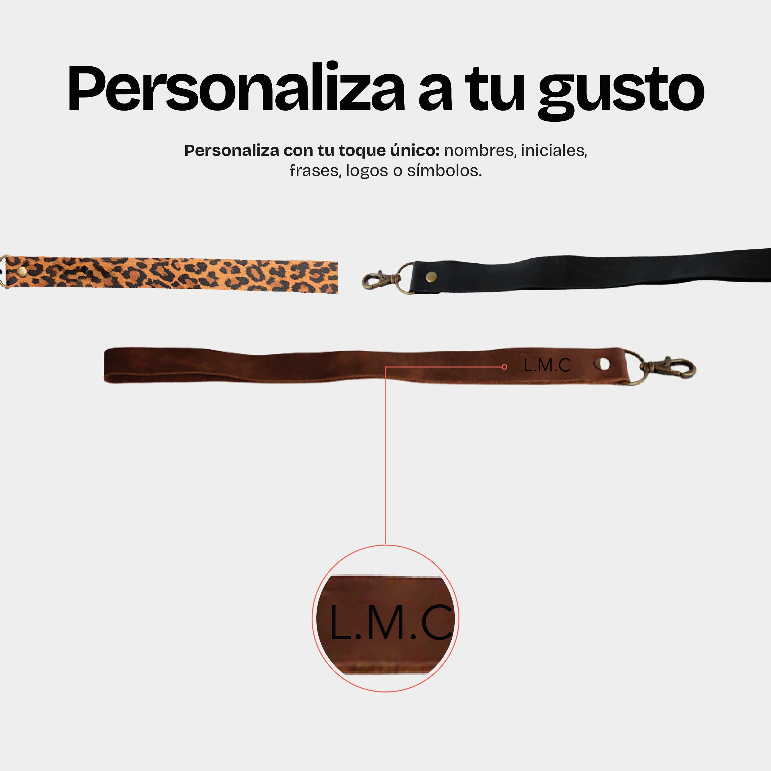 Lanyard de Cuero Café - Trauko