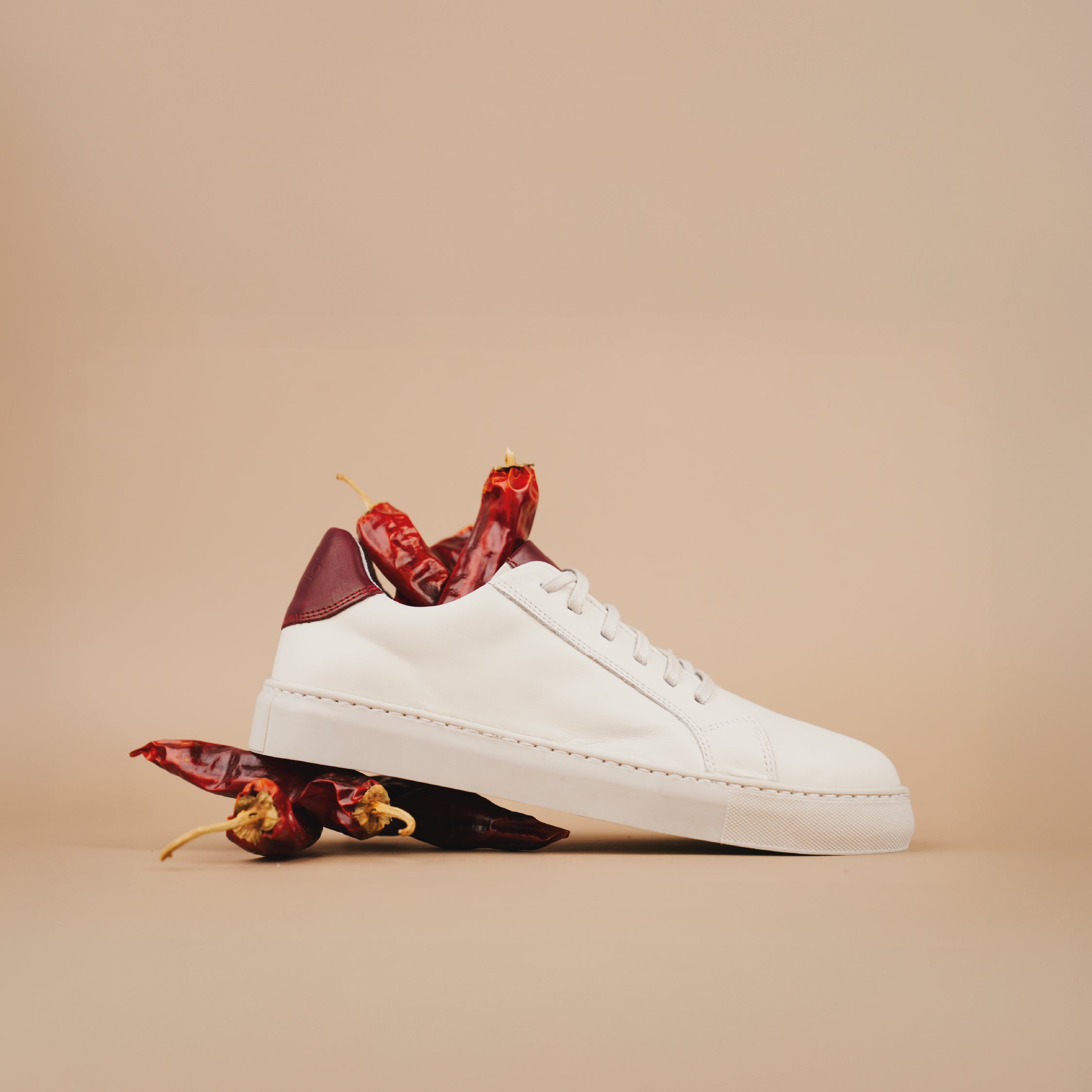 Zapatilla Hombre Montblanc Blanco/Burdeo