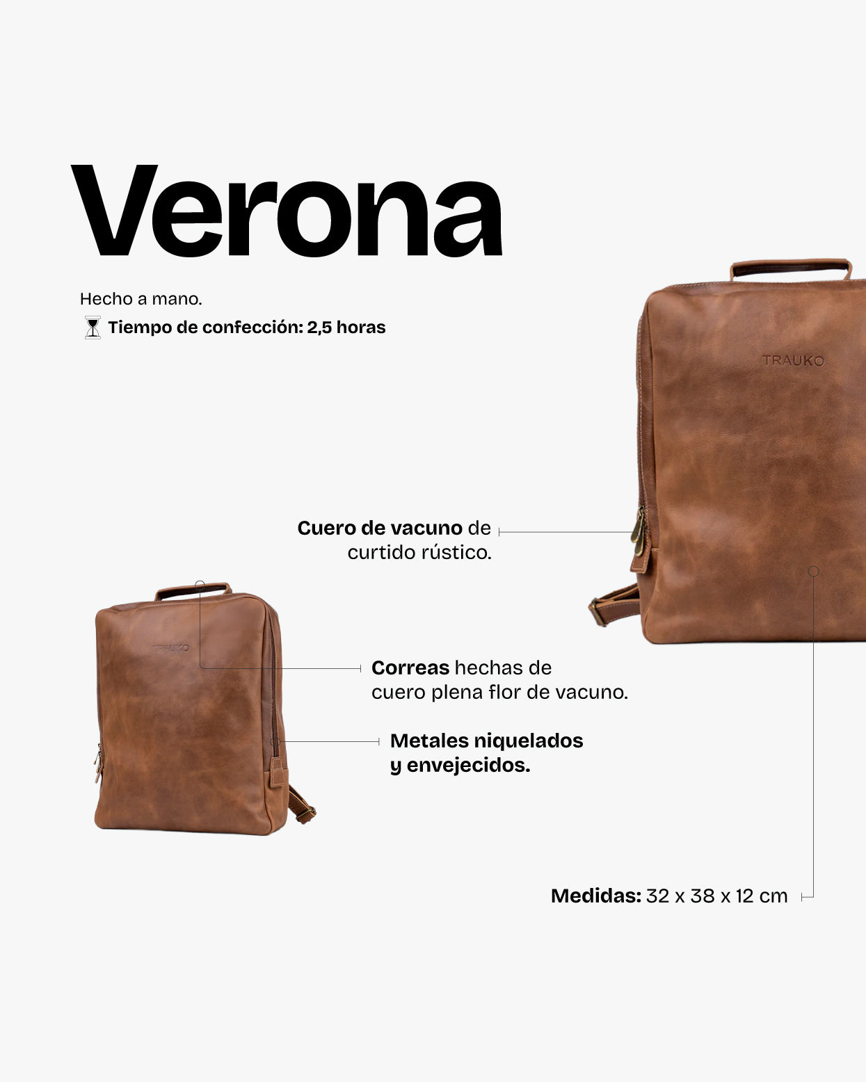 Mochila Verona Café - Trauko