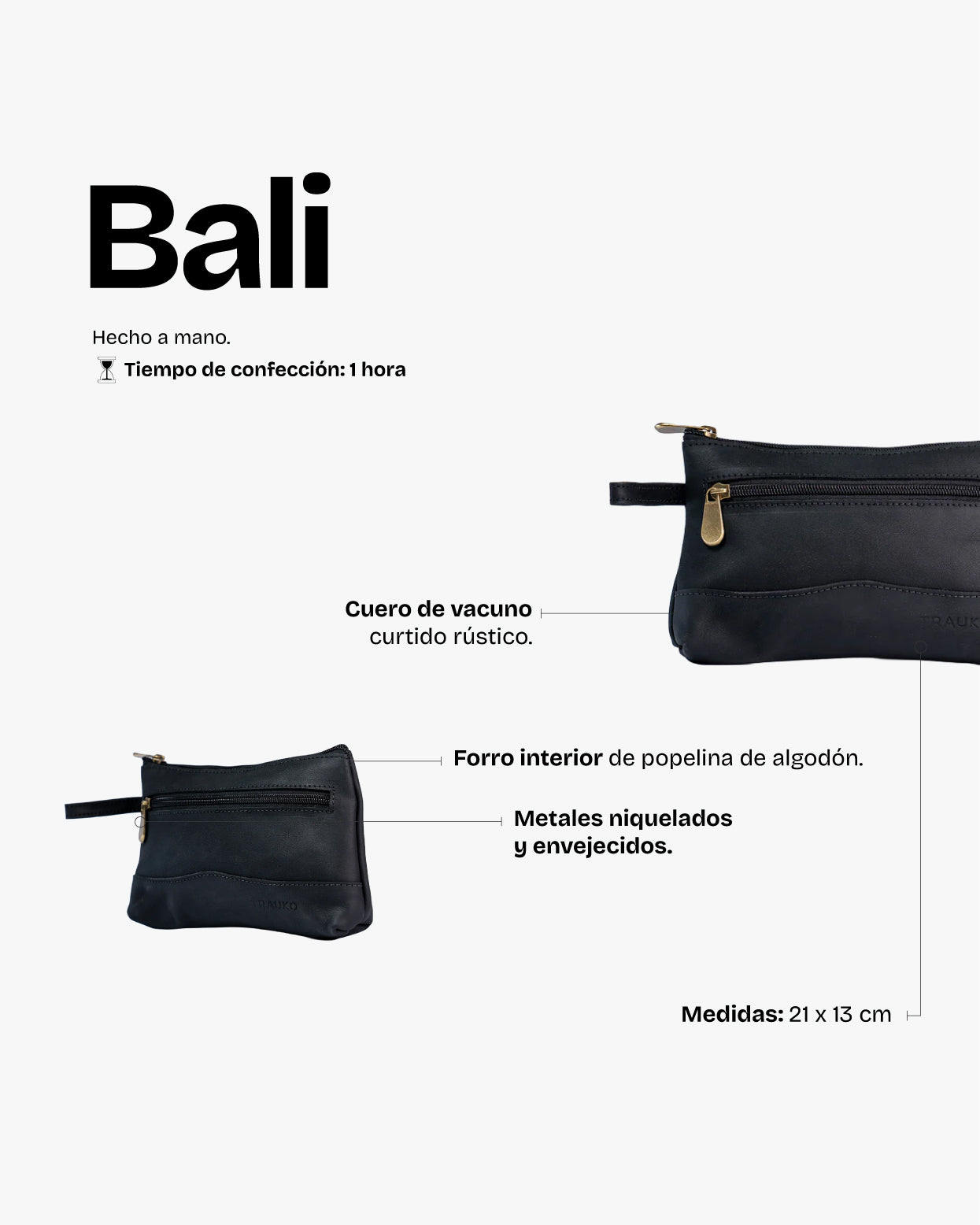 Neceser Bali Negro - Trauko