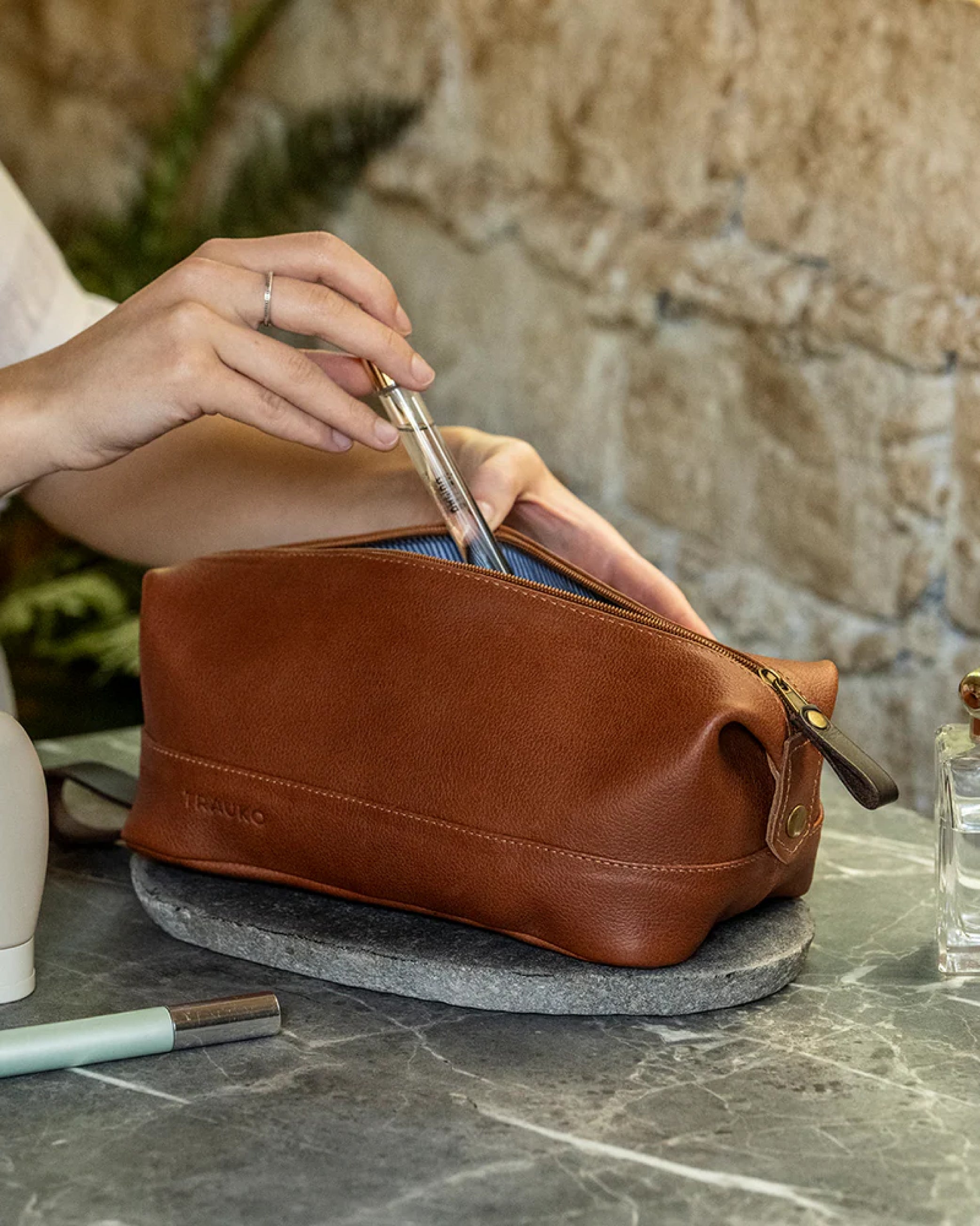 Neceser Valenciano Cognac - Trauko