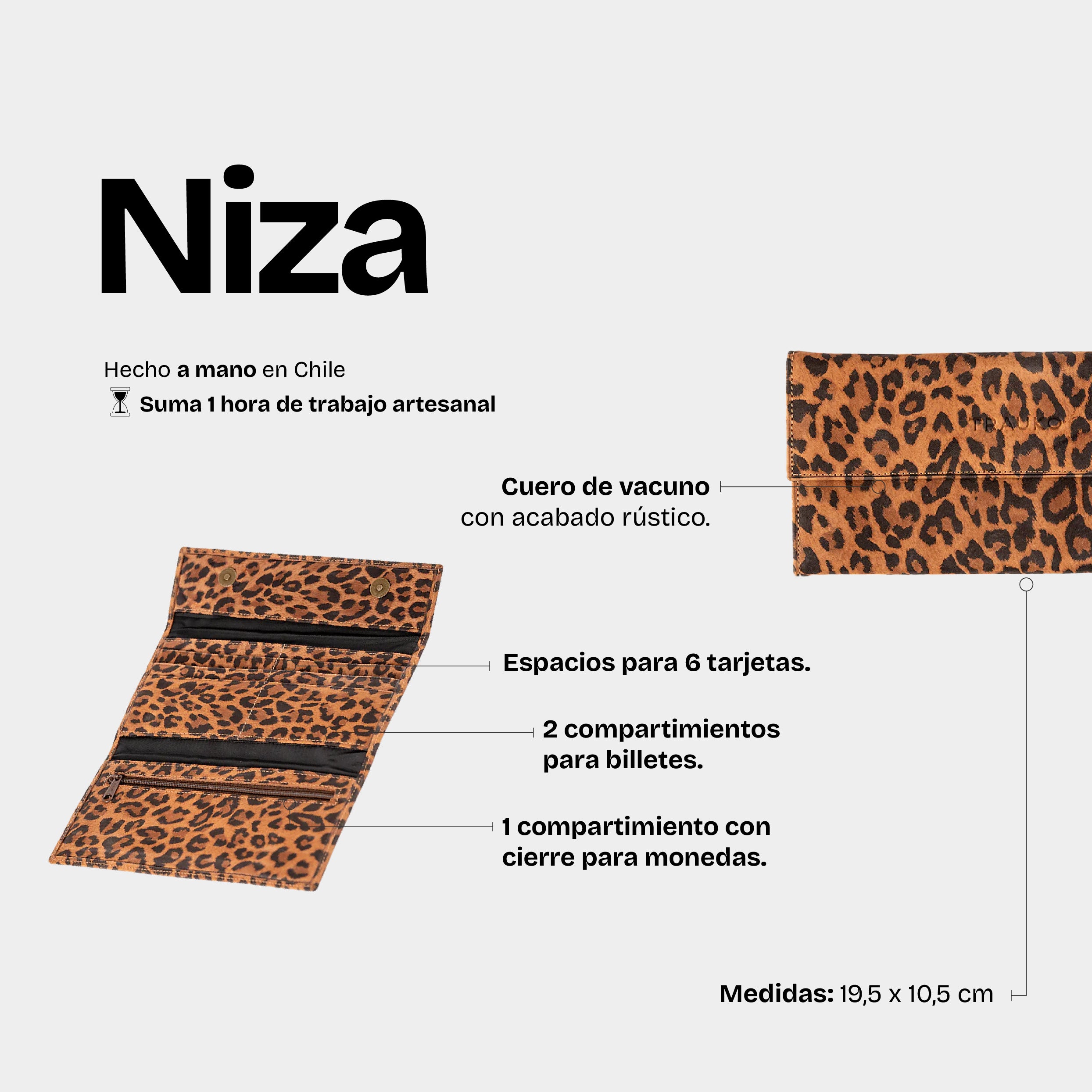 Billetera Niza Animal Print - Trauko
