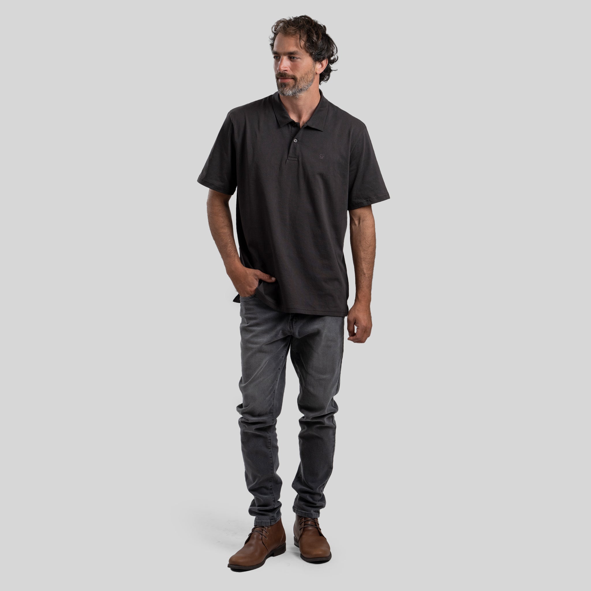 Polera Polo Black - Trauko