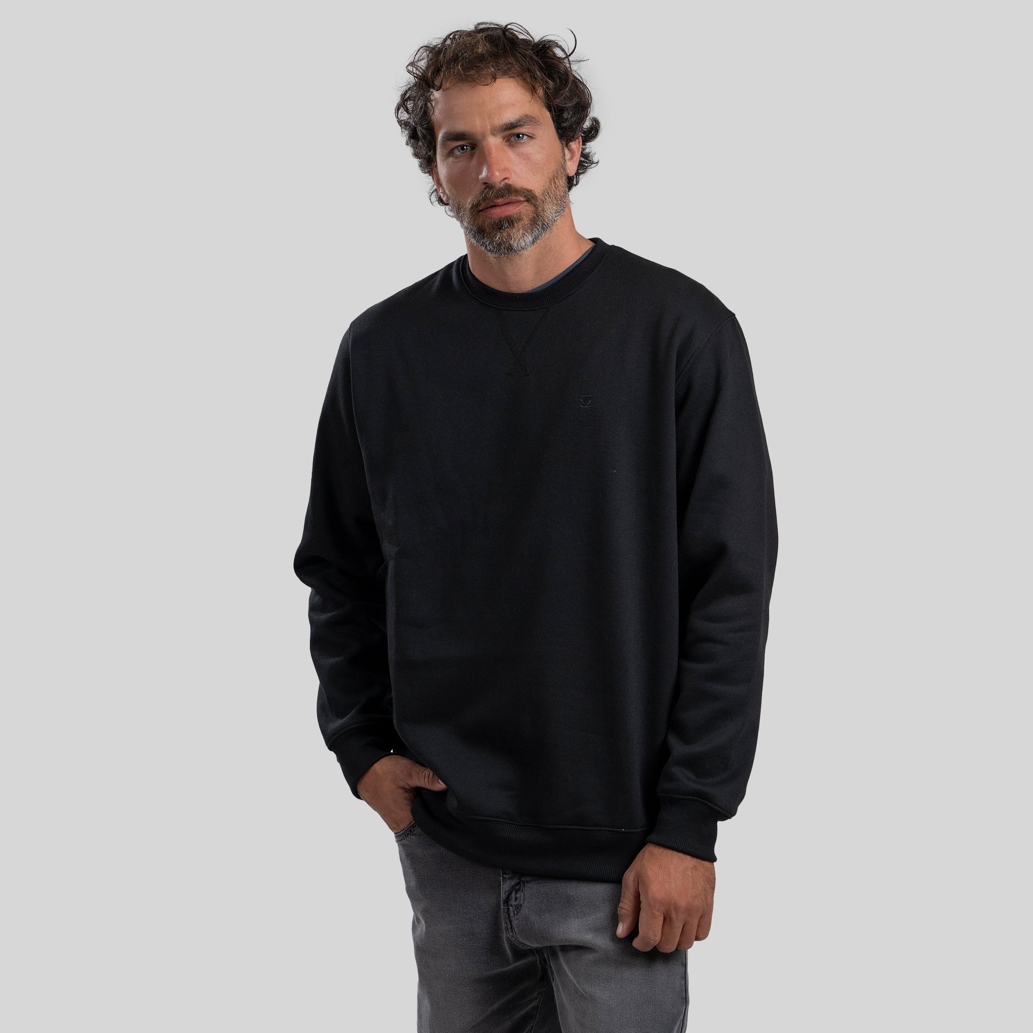 Polerón Crew Black - Trauko