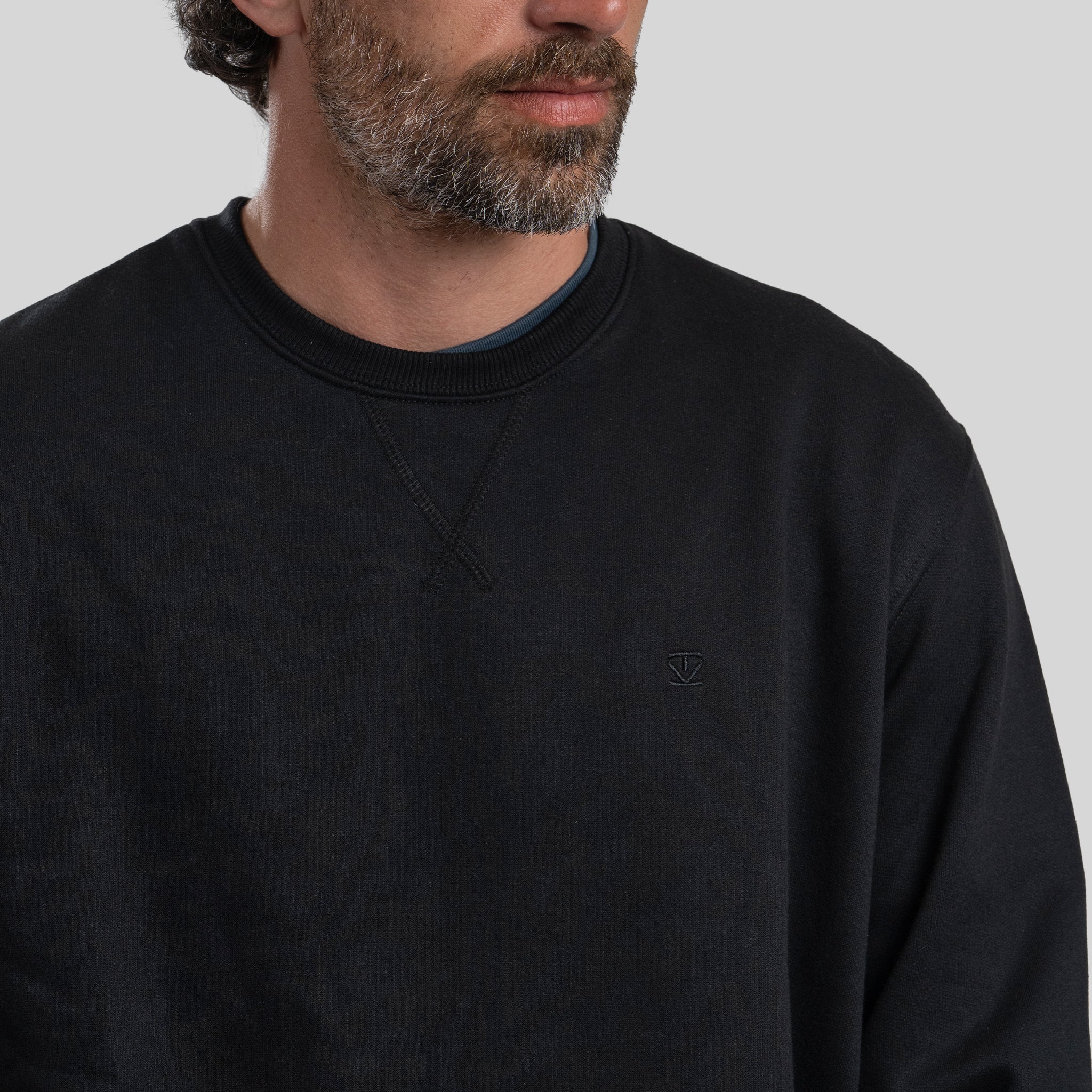 Polerón Crew Black - Trauko