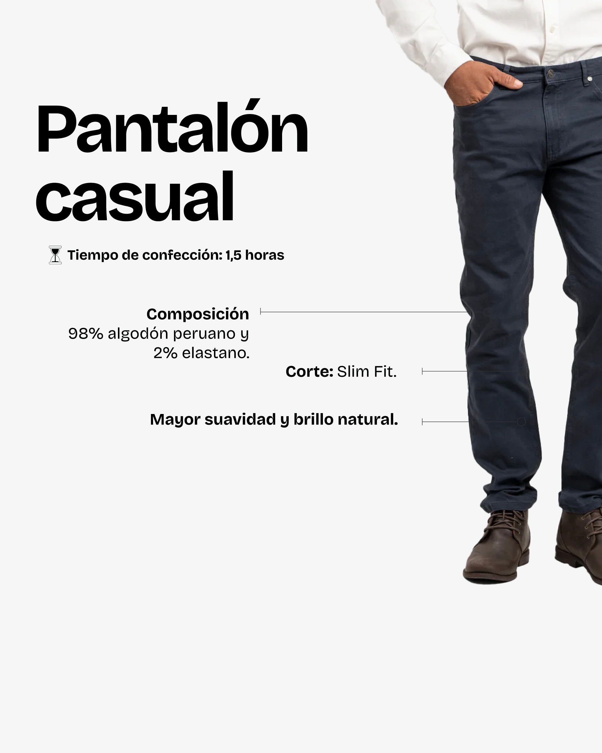 Pantalón Casual Navy
