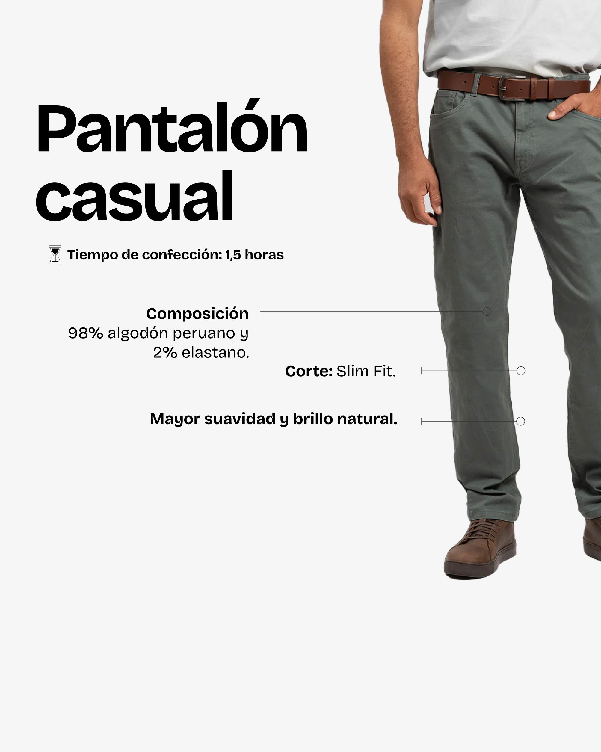 Pantalón Casual Olivo