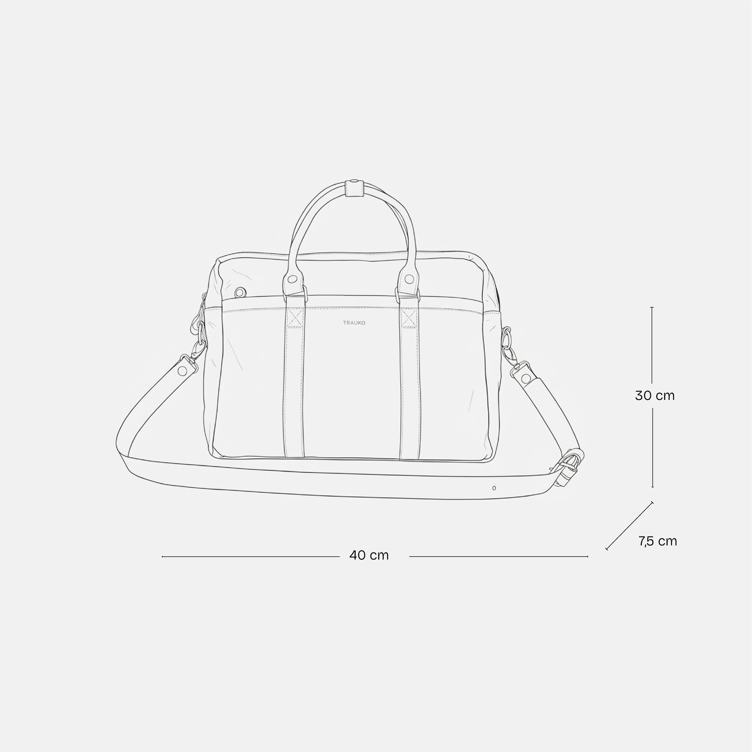Maletín Zurich Cognac