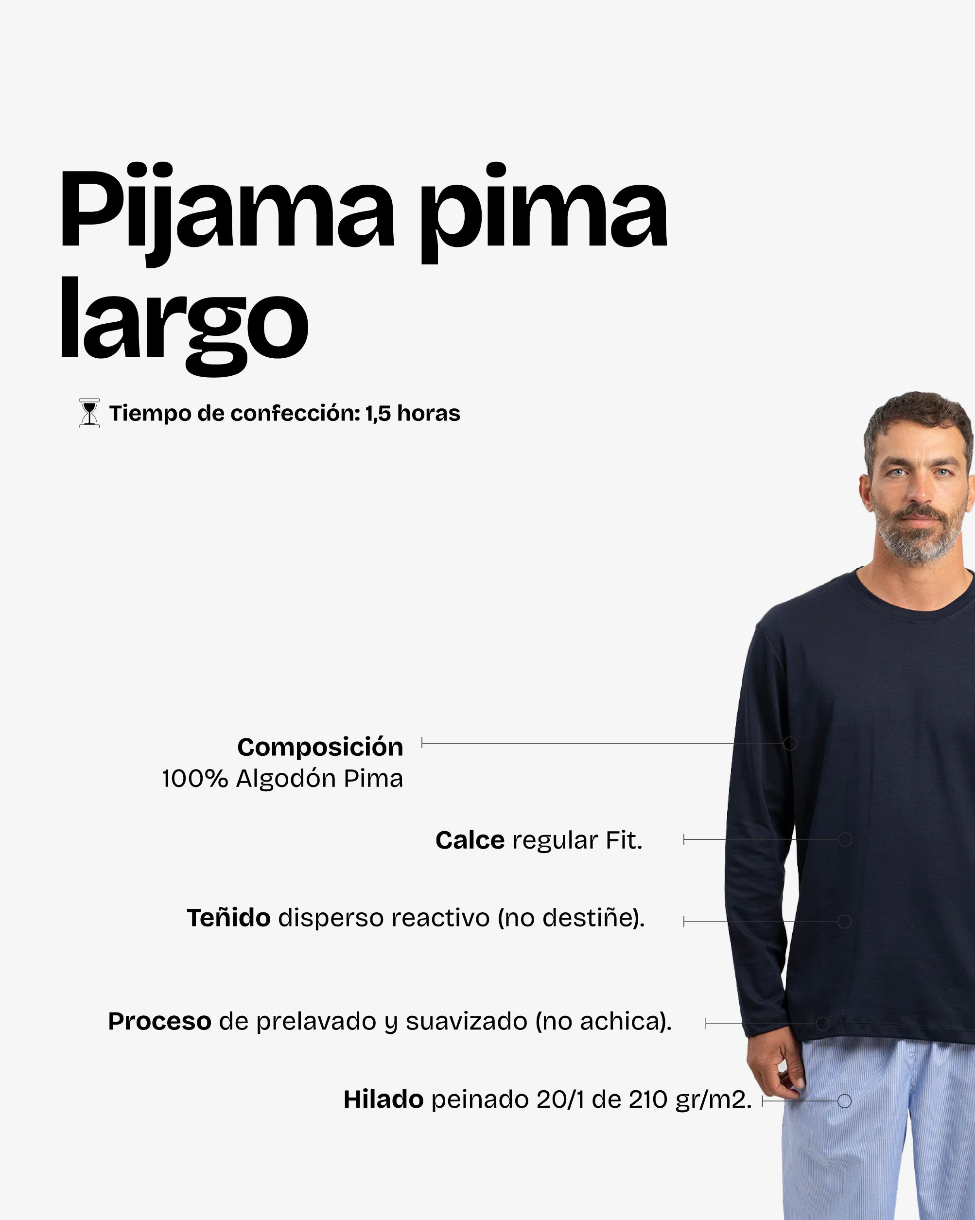 Pijama Pima Largo
