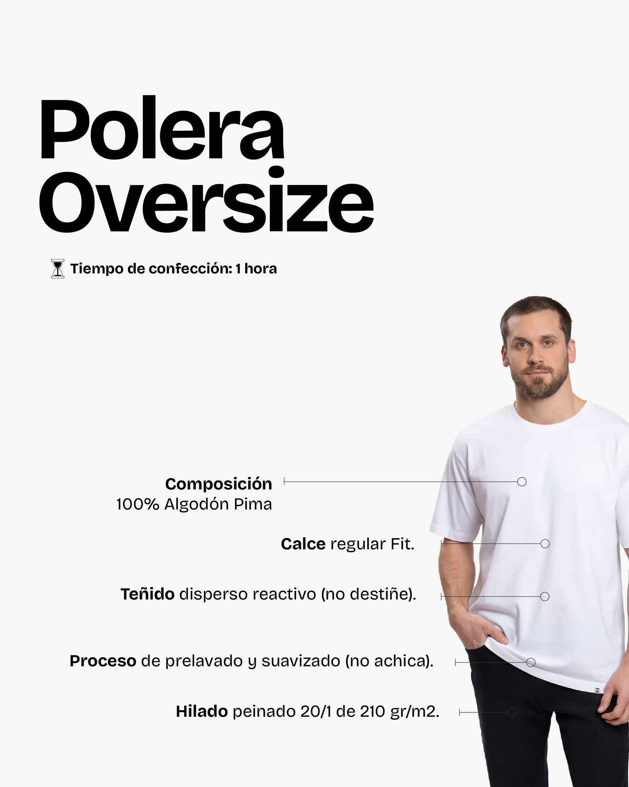 Polera OverSize Blanco