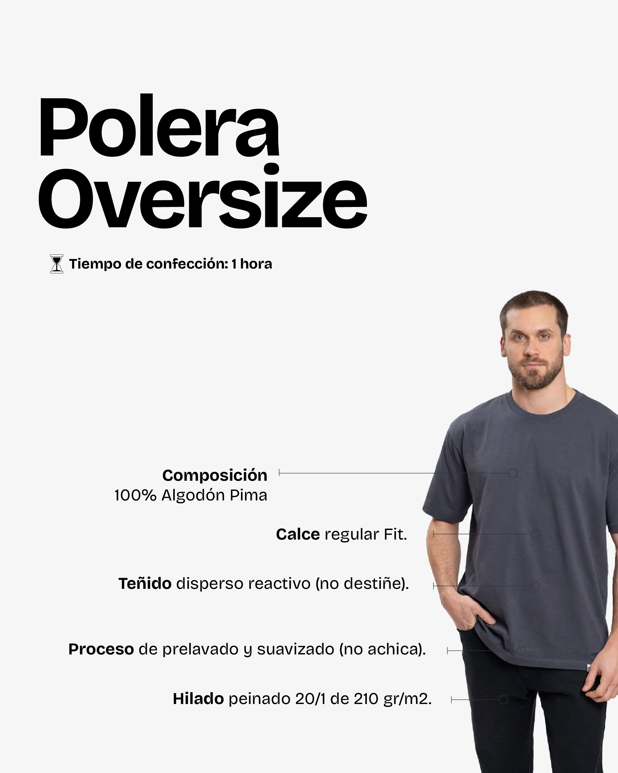 Polera OverSize Marengo