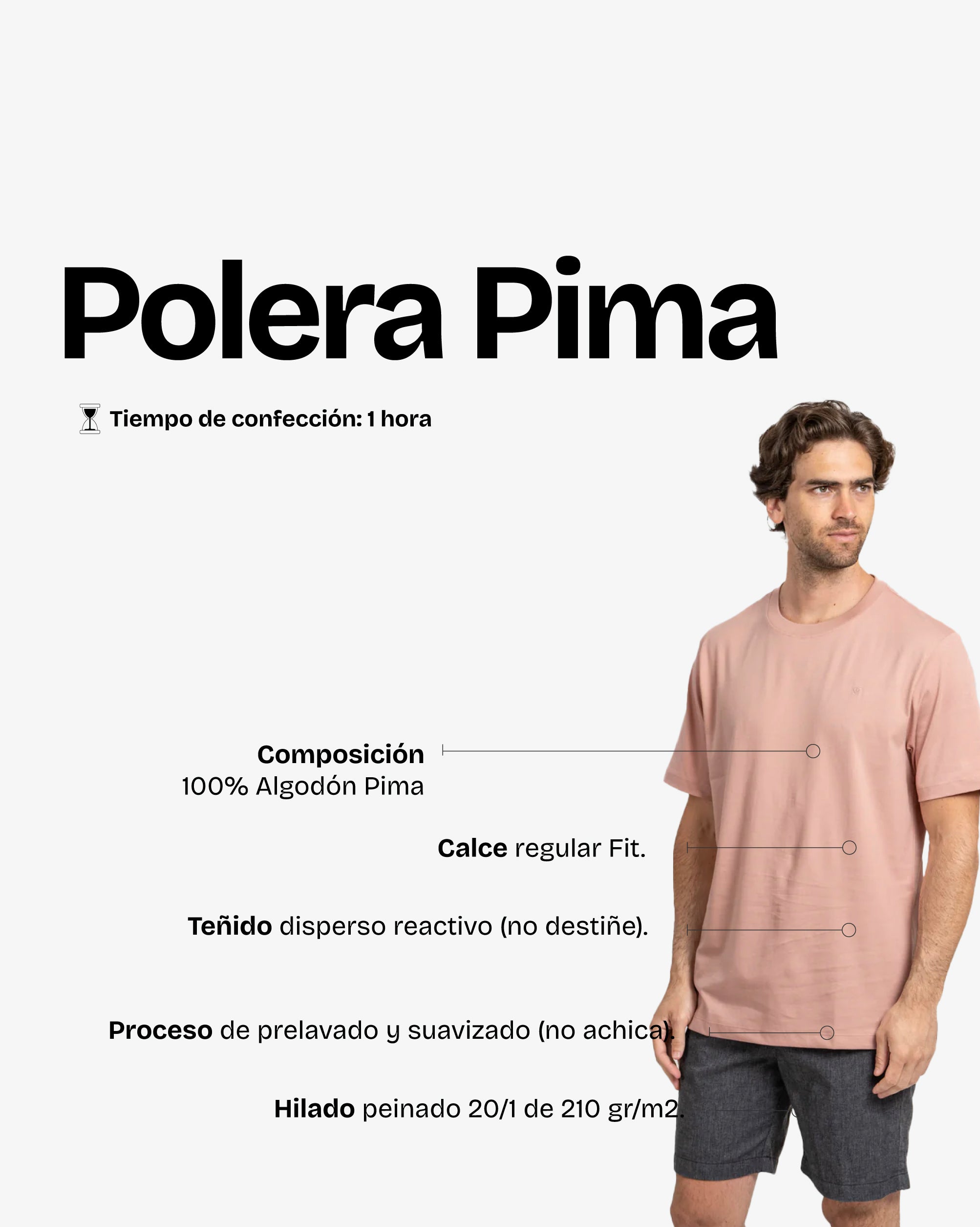 Polera Pima Rosa