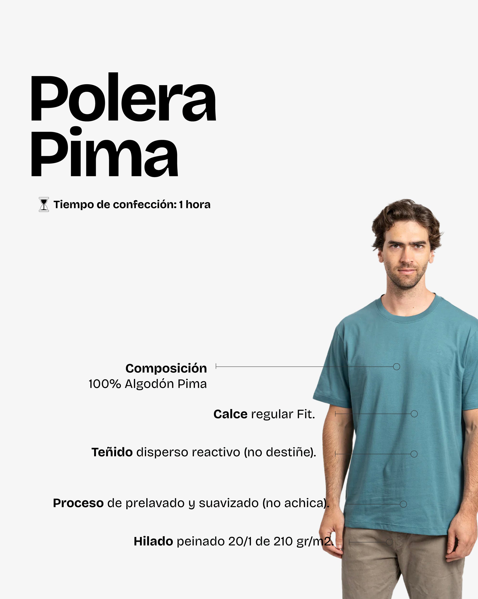 Polera Pima Petróleo