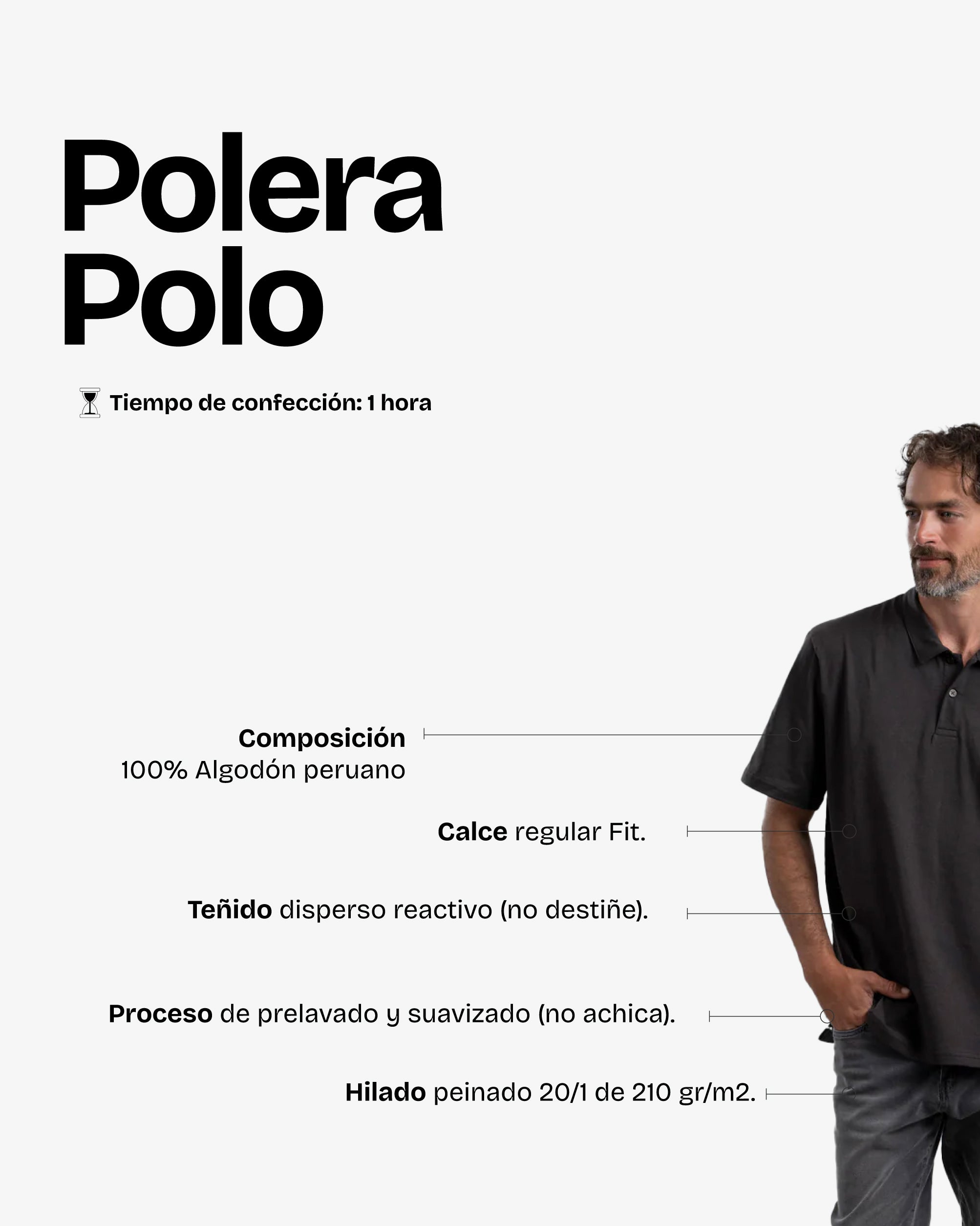 Polera Polo Black - Trauko