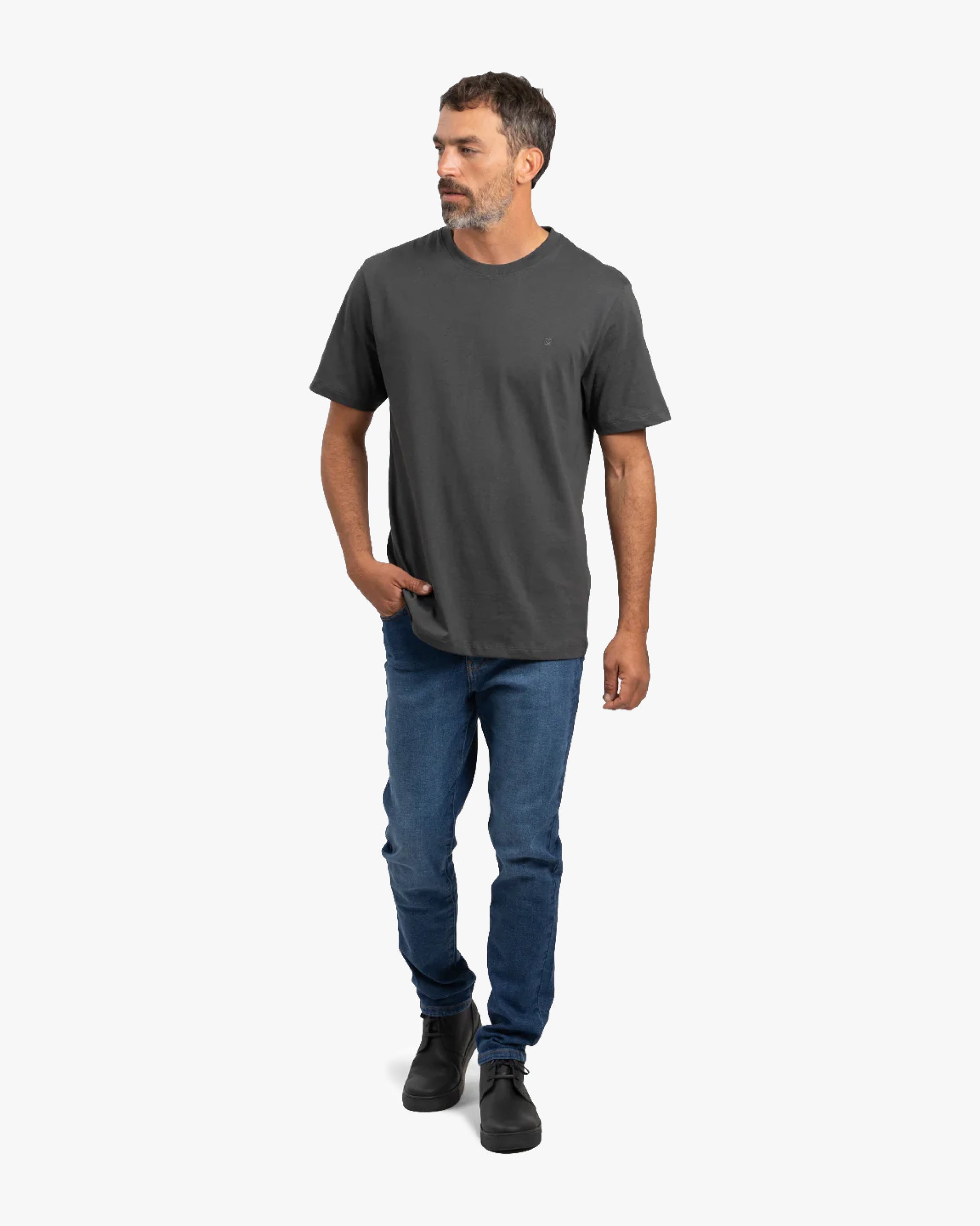 Polera Pima Gris - Trauko