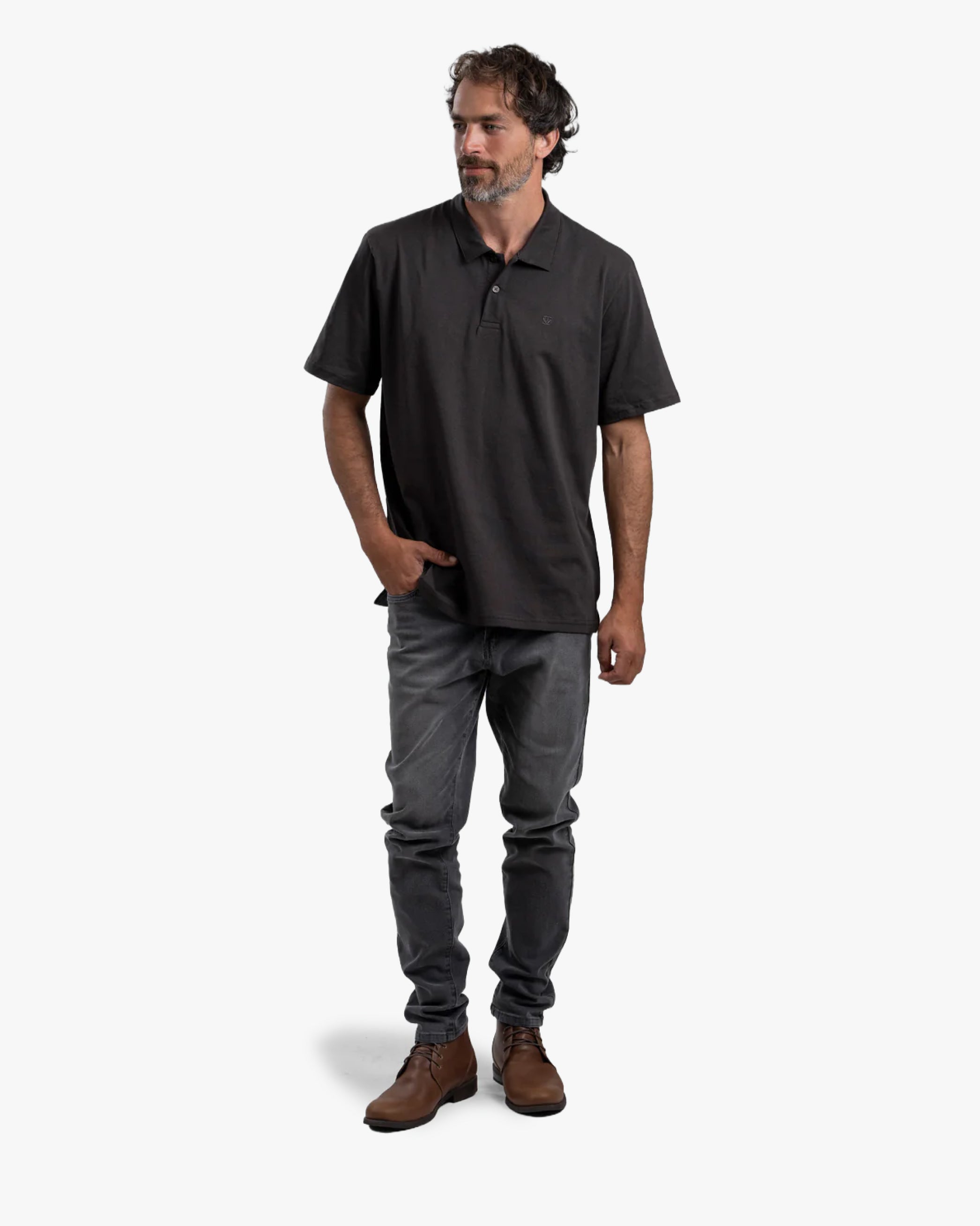 Polera Polo Black - Trauko