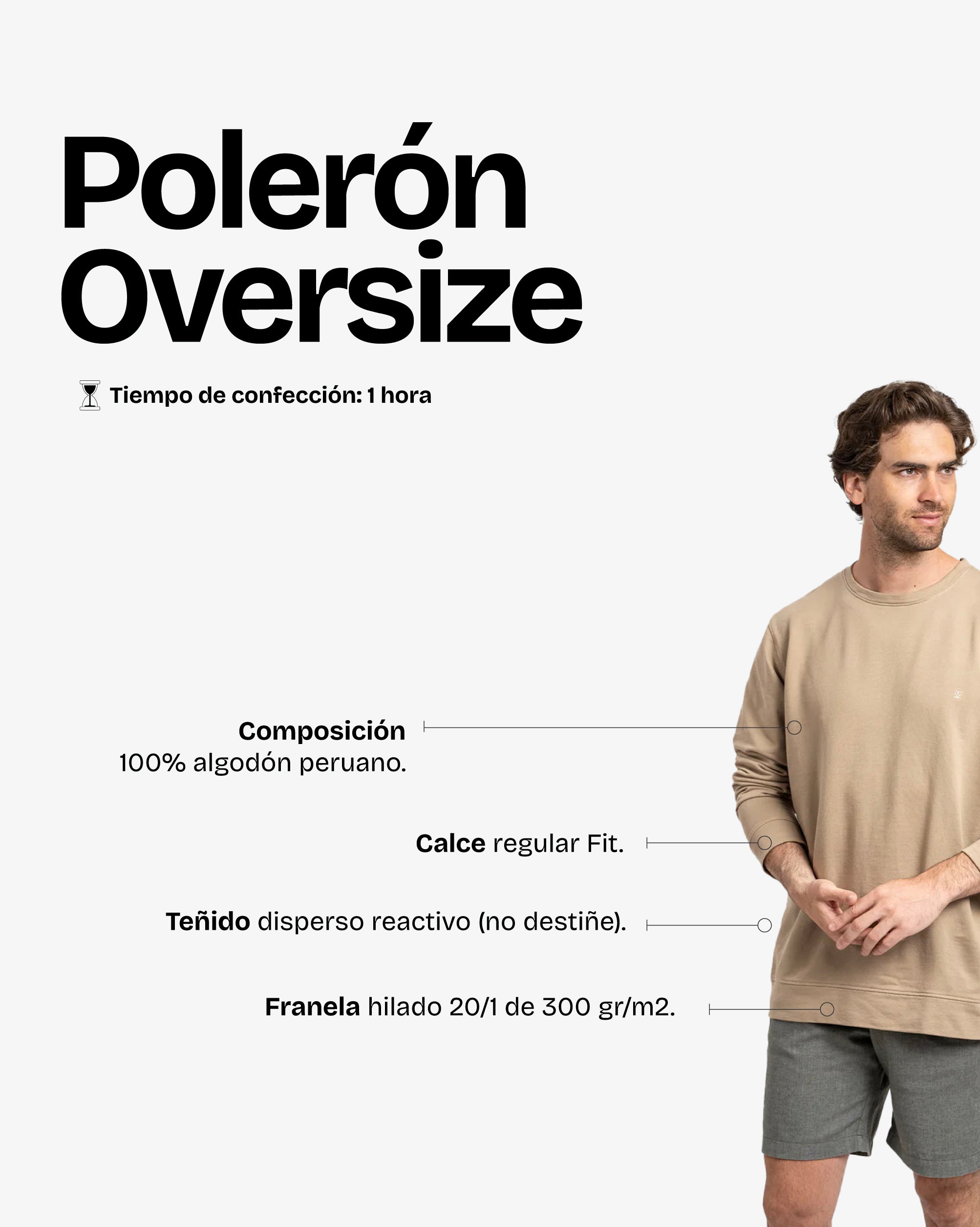 Polerón OverSize Café