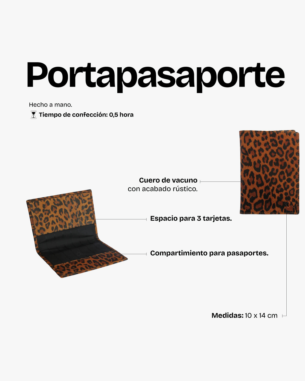 Porta Pasaportes Animal Print - Trauko