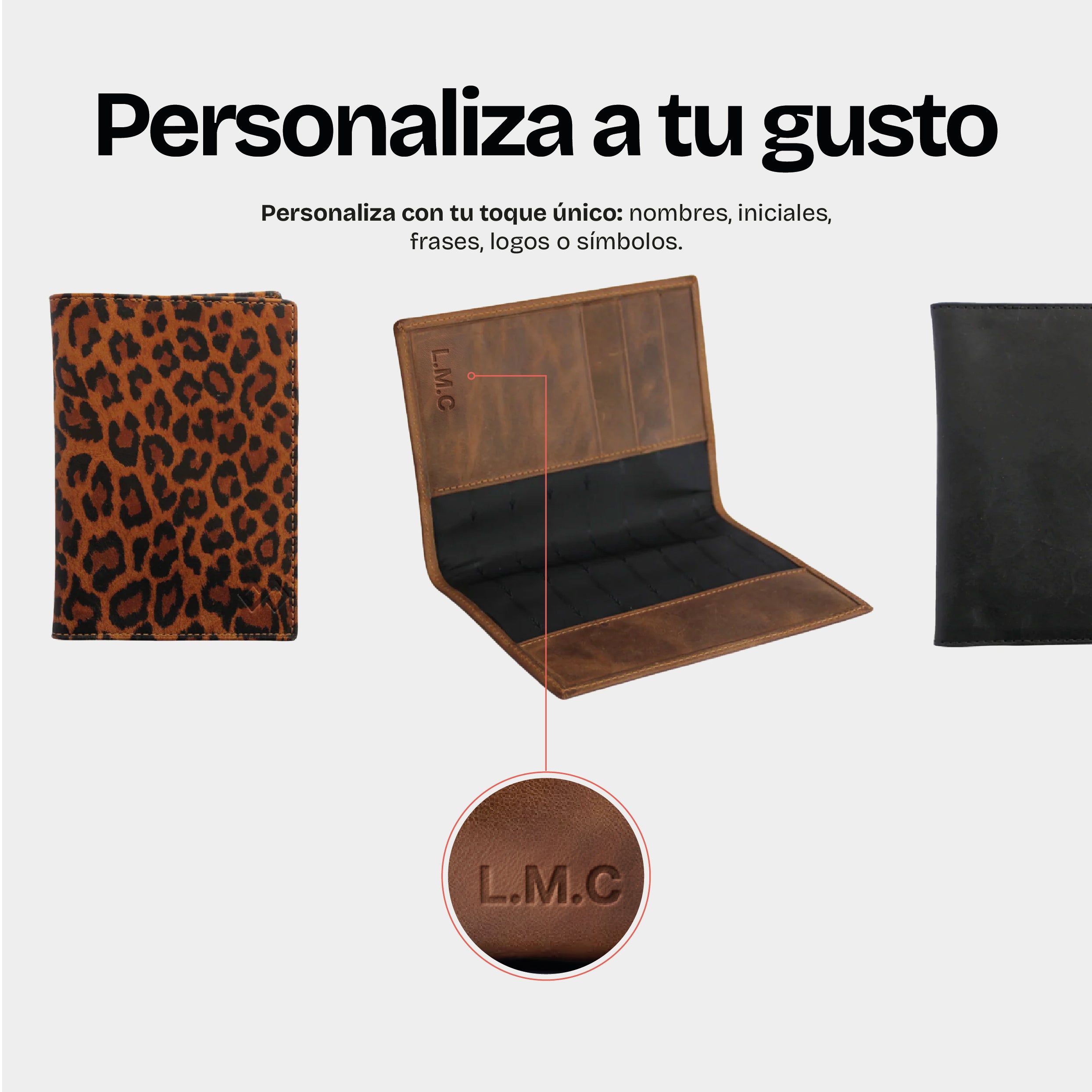 Porta Pasaportes Negro