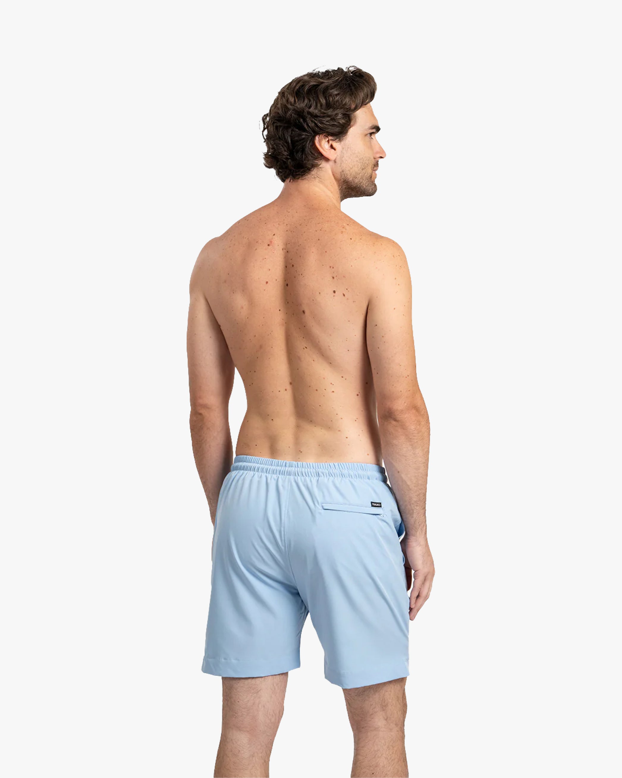 Traje de Baño Liso Celeste
