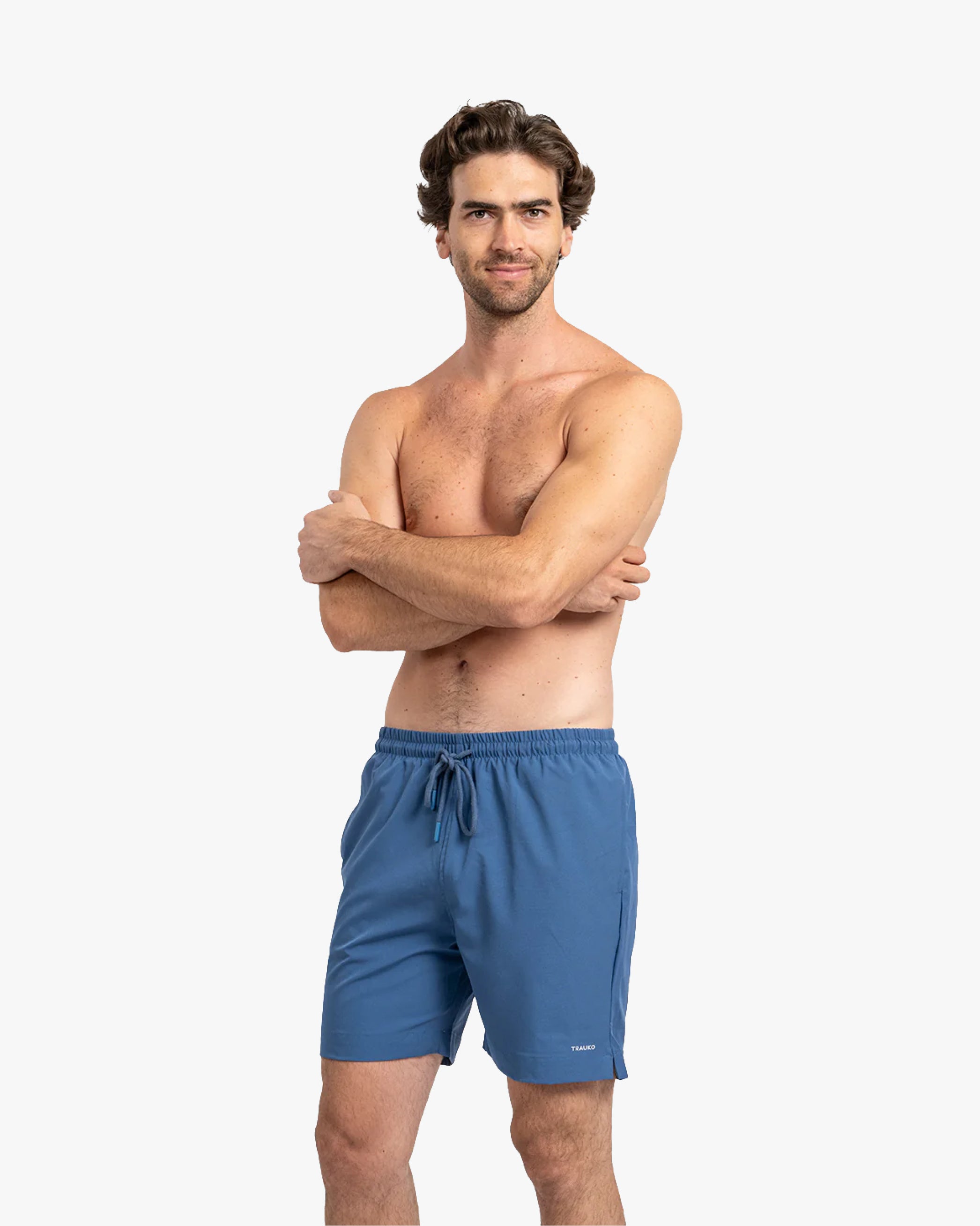 Traje de Baño Liso Acero