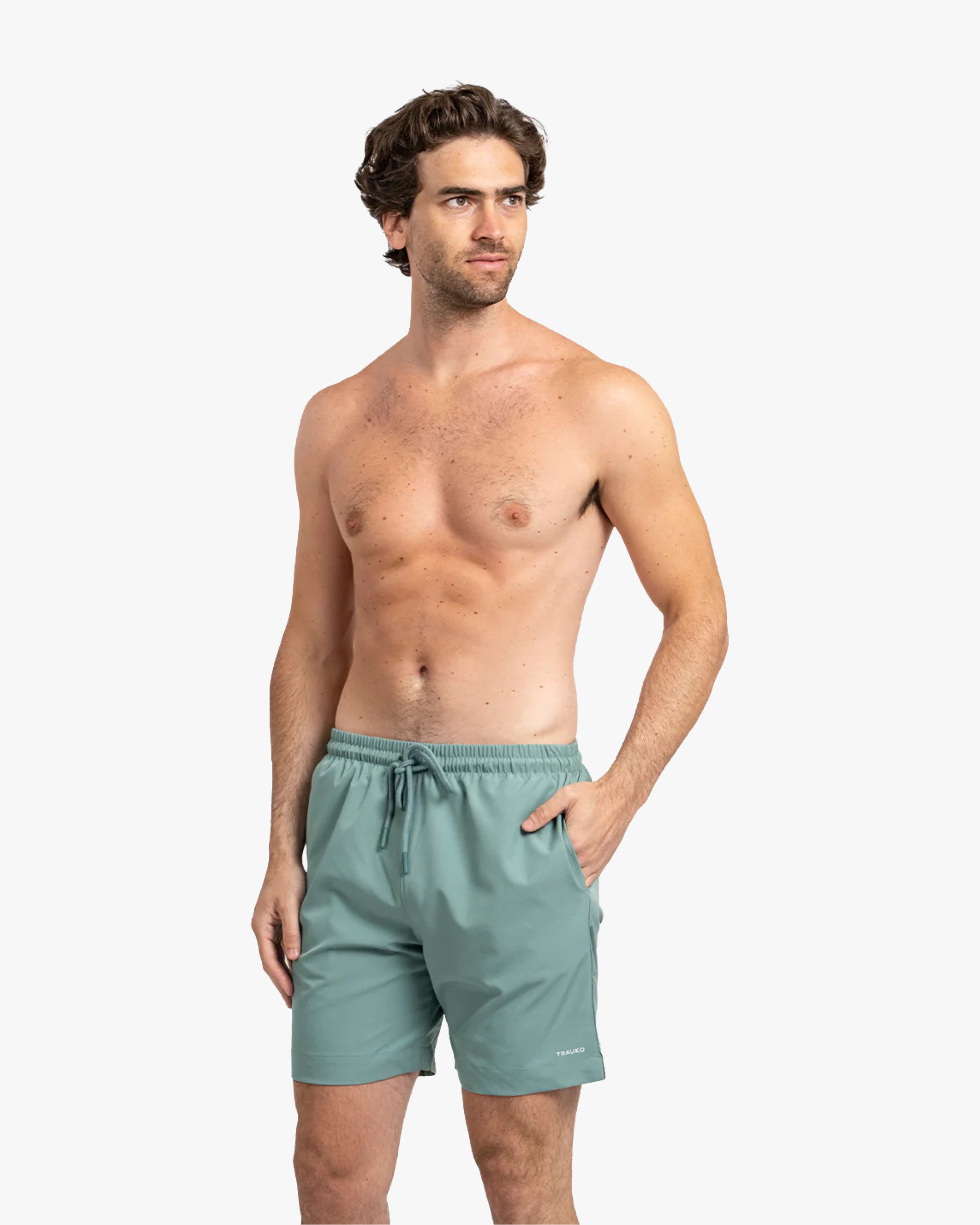 Traje de Baño Liso Aqua