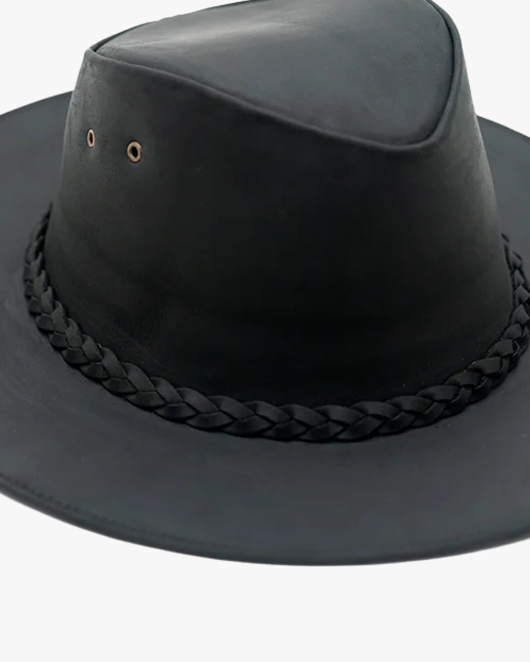 Sombrero Cuero Negro - Trauko