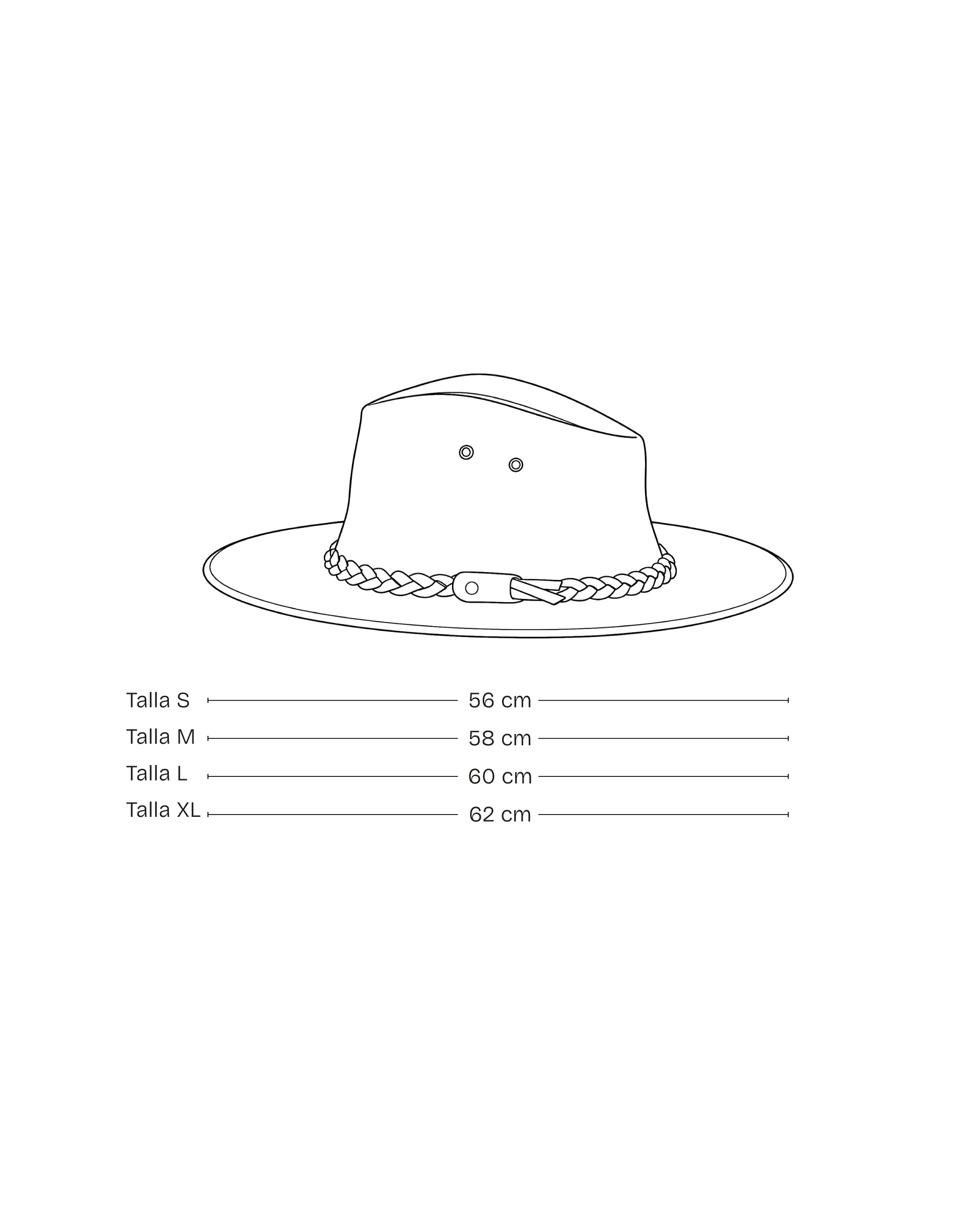 Sombrero Cuero Negro - Trauko